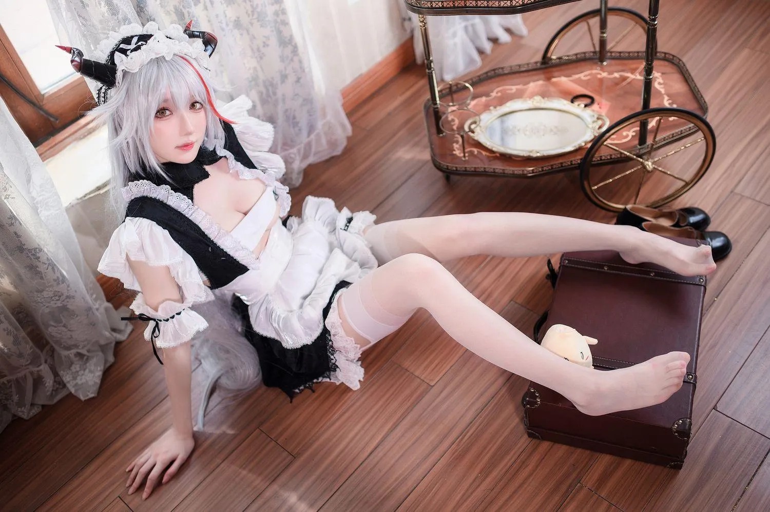 阿包也是兔娘 – NO.75 埃吉尔女仆 [46P]插图
