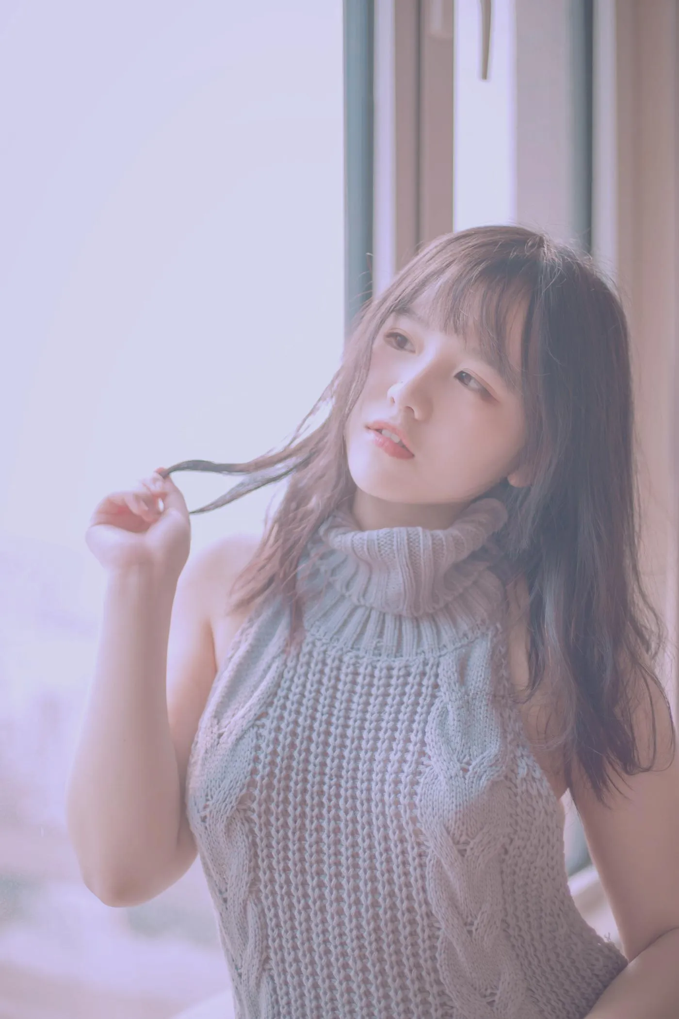 阿半今天很开心 – NO.01 露背毛衣 [28P]插图5