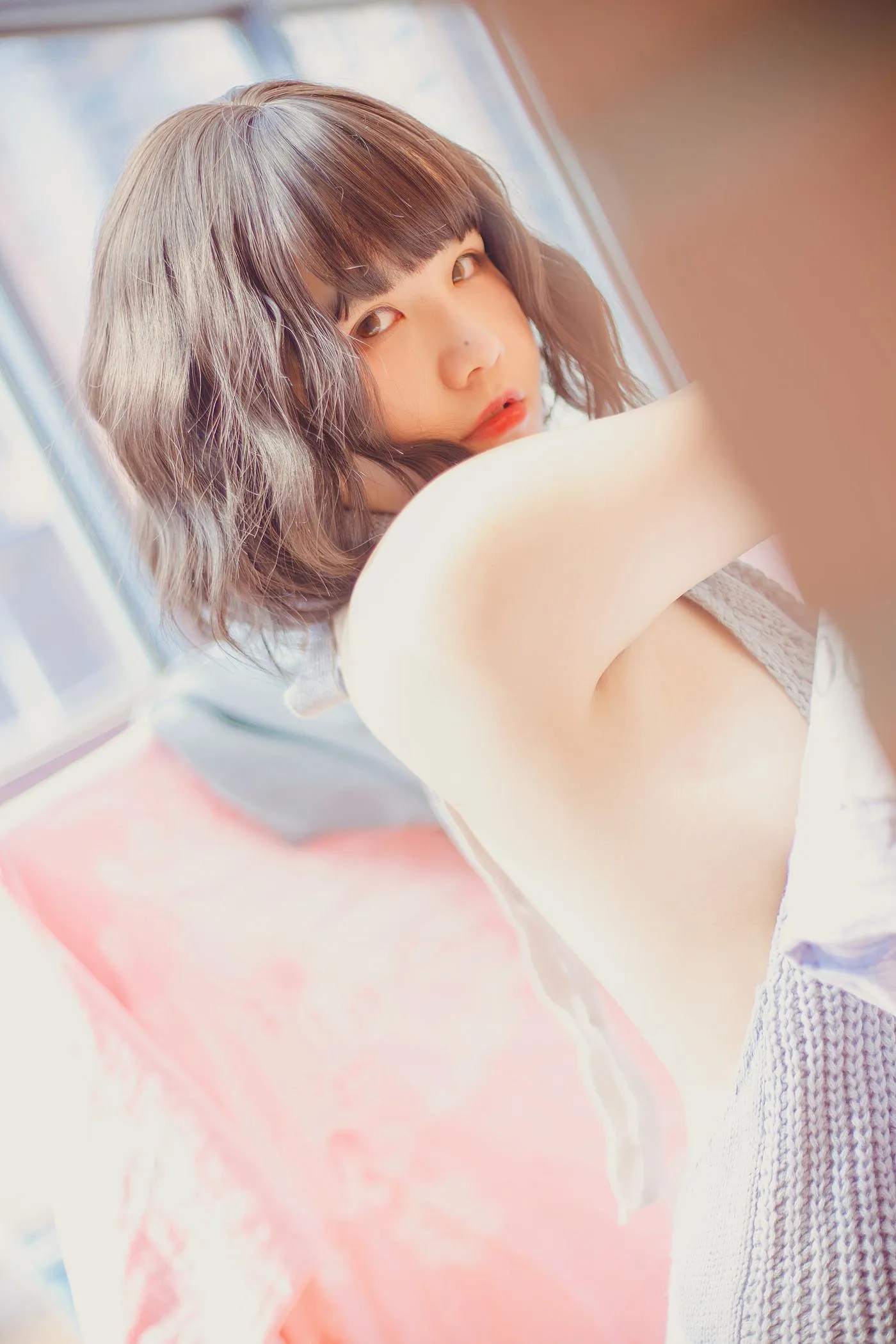 阿半今天很开心 – NO.01 露背毛衣 [28P]插图3