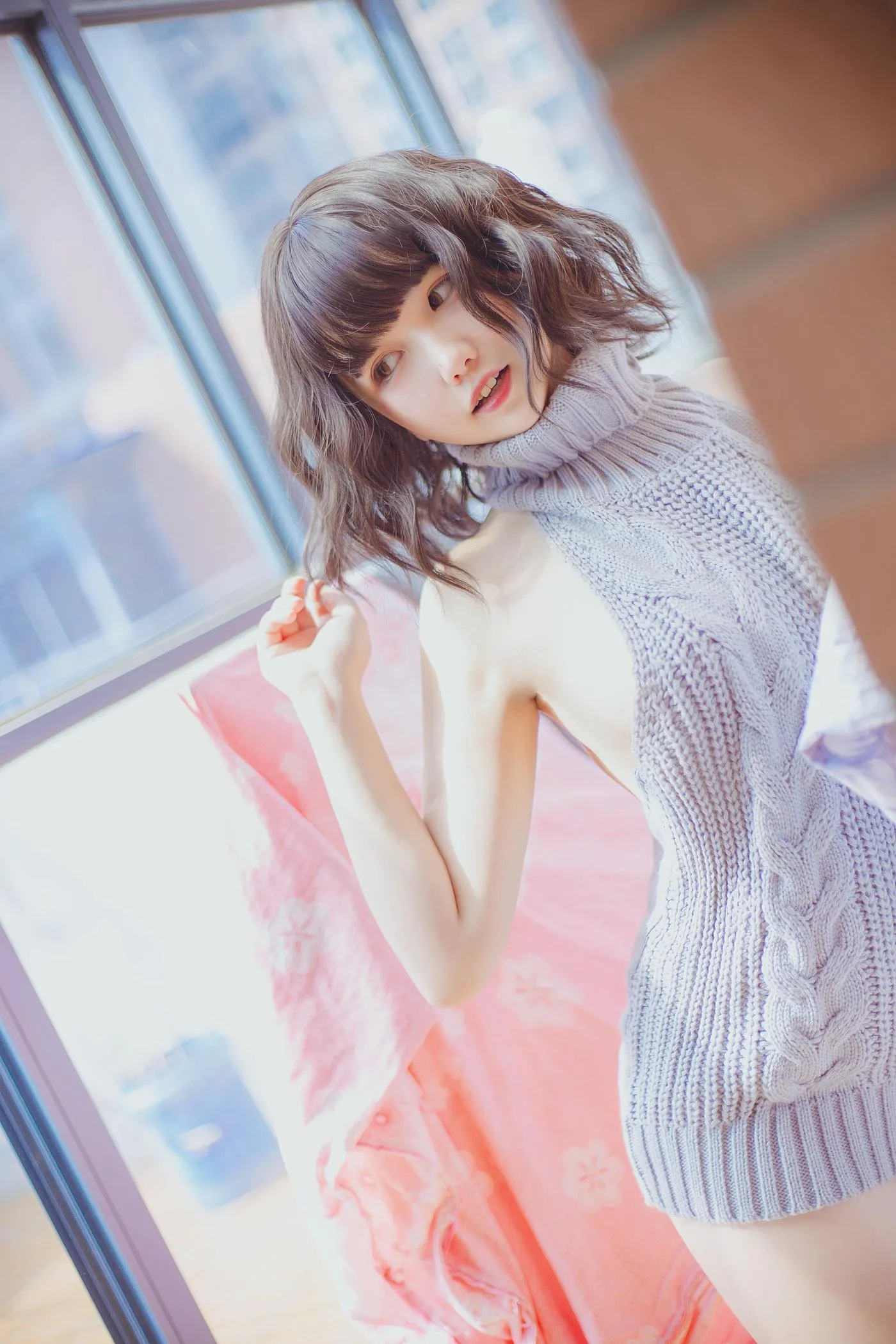 阿半今天很开心 – NO.01 露背毛衣 [28P]插图9