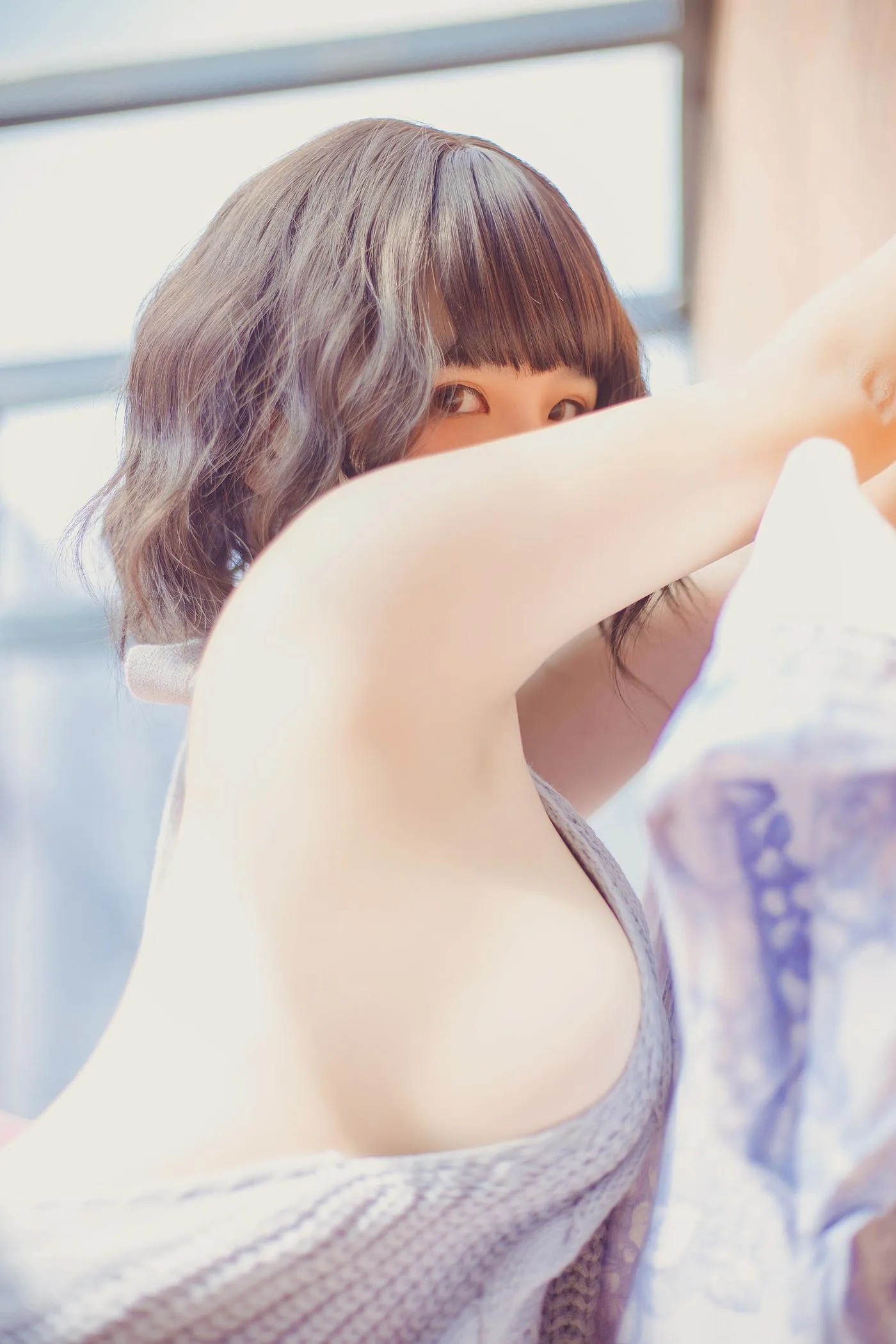 阿半今天很开心 – NO.01 露背毛衣 [28P]插图7