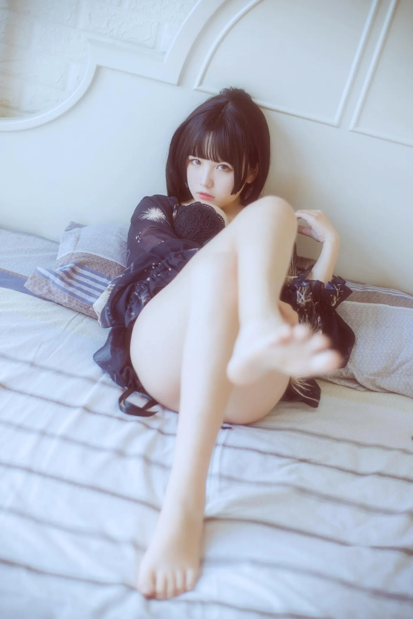 阿半今天很开心 – NO.16 黑色吊带 [23P]插图3