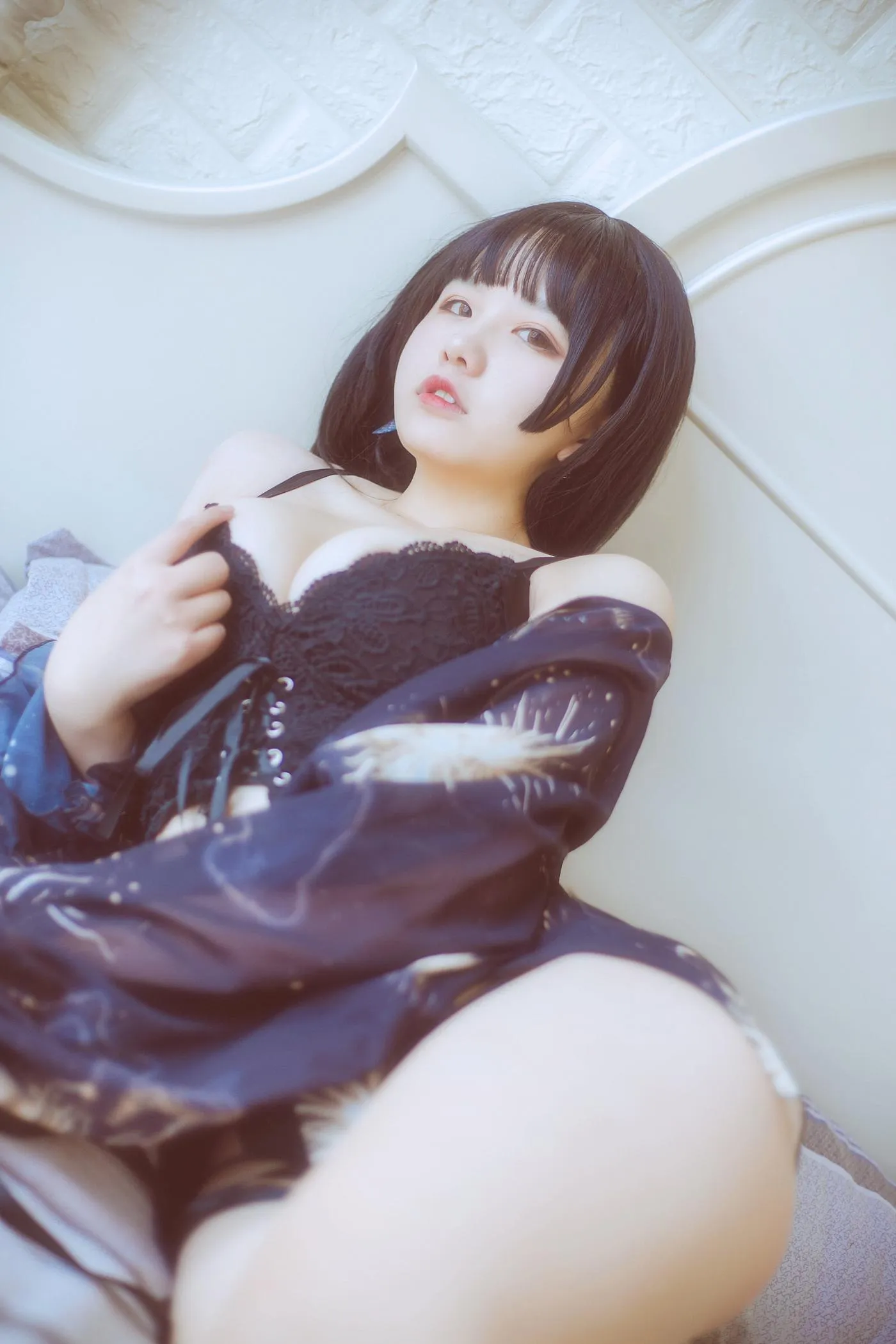 阿半今天很开心 – NO.16 黑色吊带 [23P]插图5