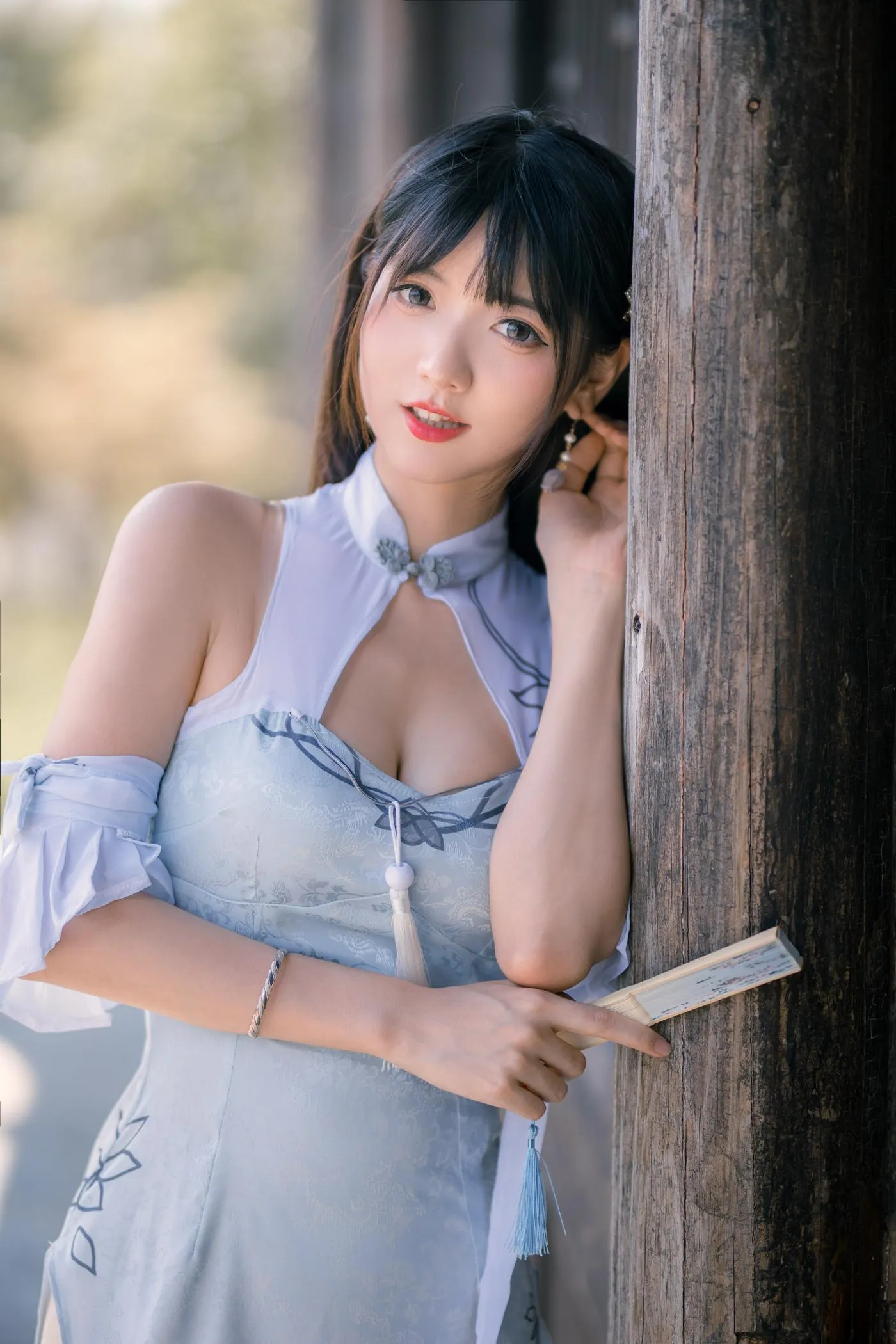 陆卿卿 – NO.09 蓝色旗袍 [24P]插图6