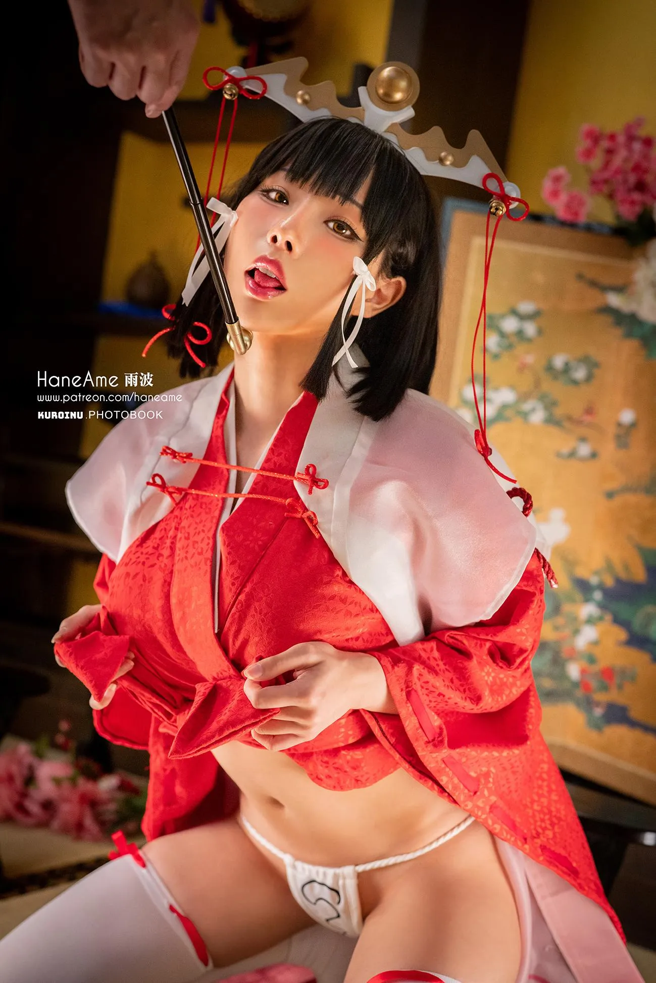 雨波_HaneAme  黑兽 黑精灵 白精灵 巫女 视频-3.WITCH_巫女 [44P]插图7