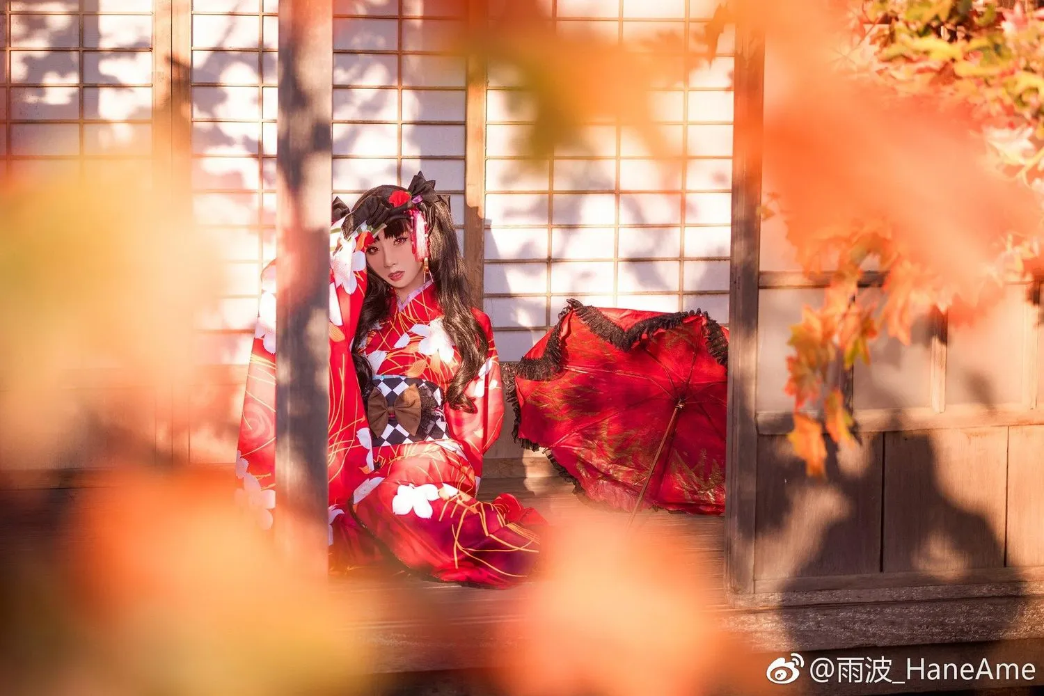 雨波_HaneAme 微博图包-秋叶和服 [9P]插图6