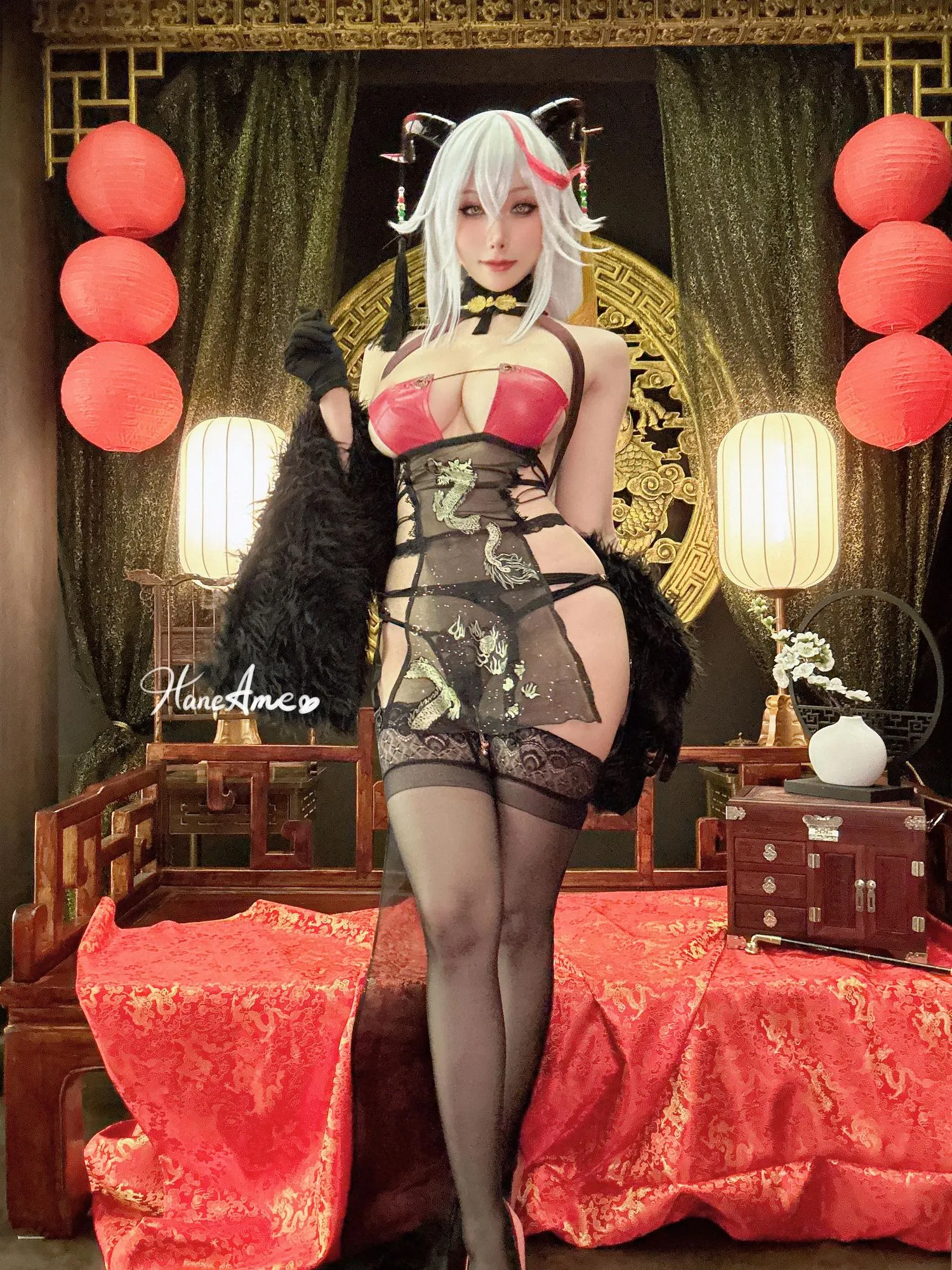 雨波_HaneAme 碧蓝航线 – 埃吉尔旗袍 [44P]插图4
