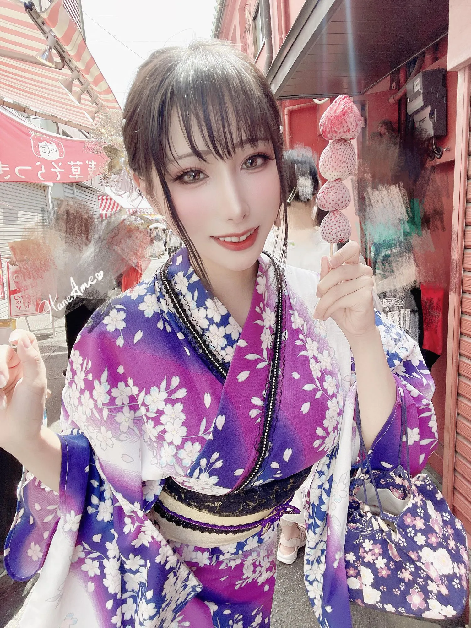 雨波_HaneAme 紫罗兰 – 夏日浴衣 [110P]插图5