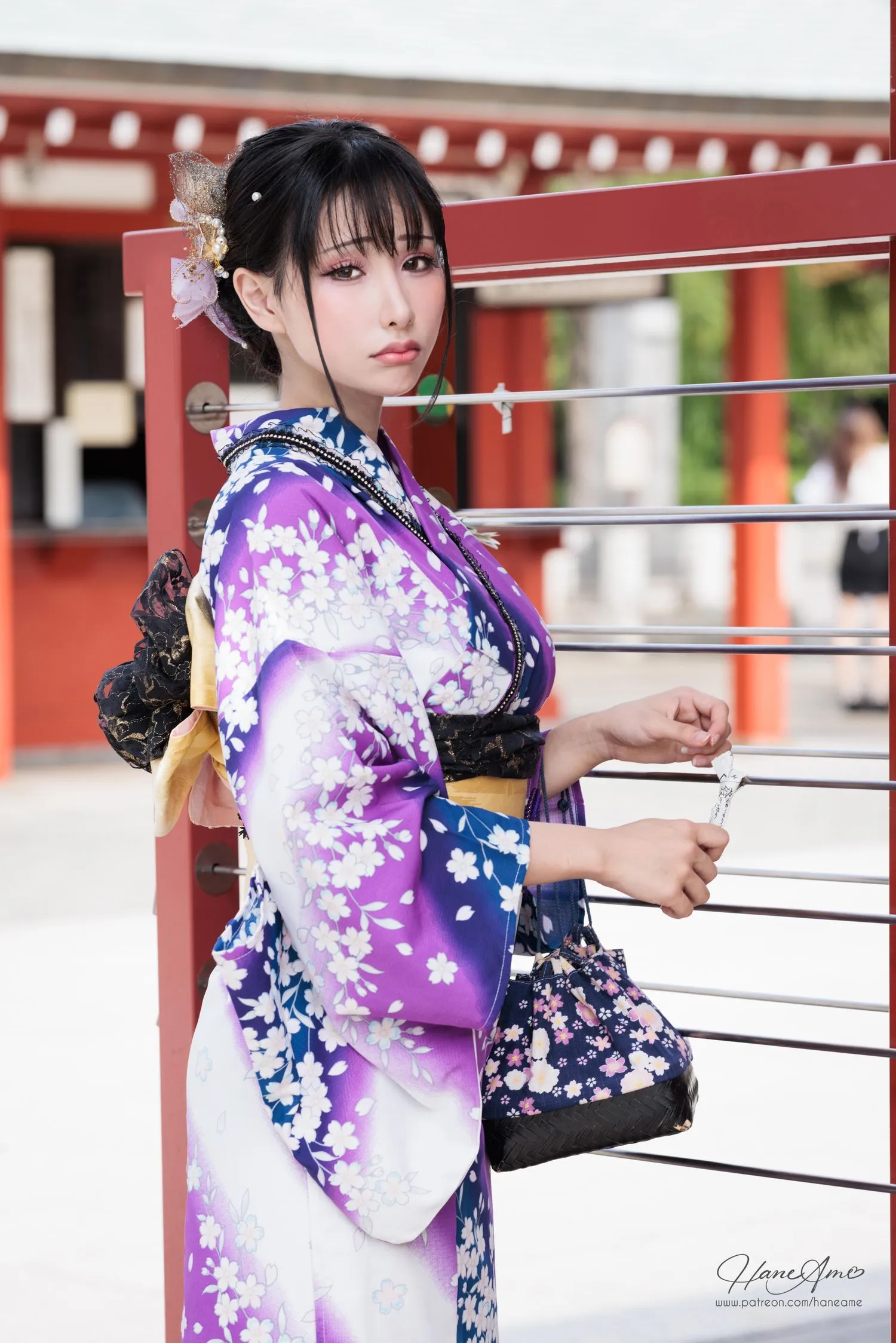 雨波_HaneAme 紫罗兰 – 夏日浴衣 [110P]插图2