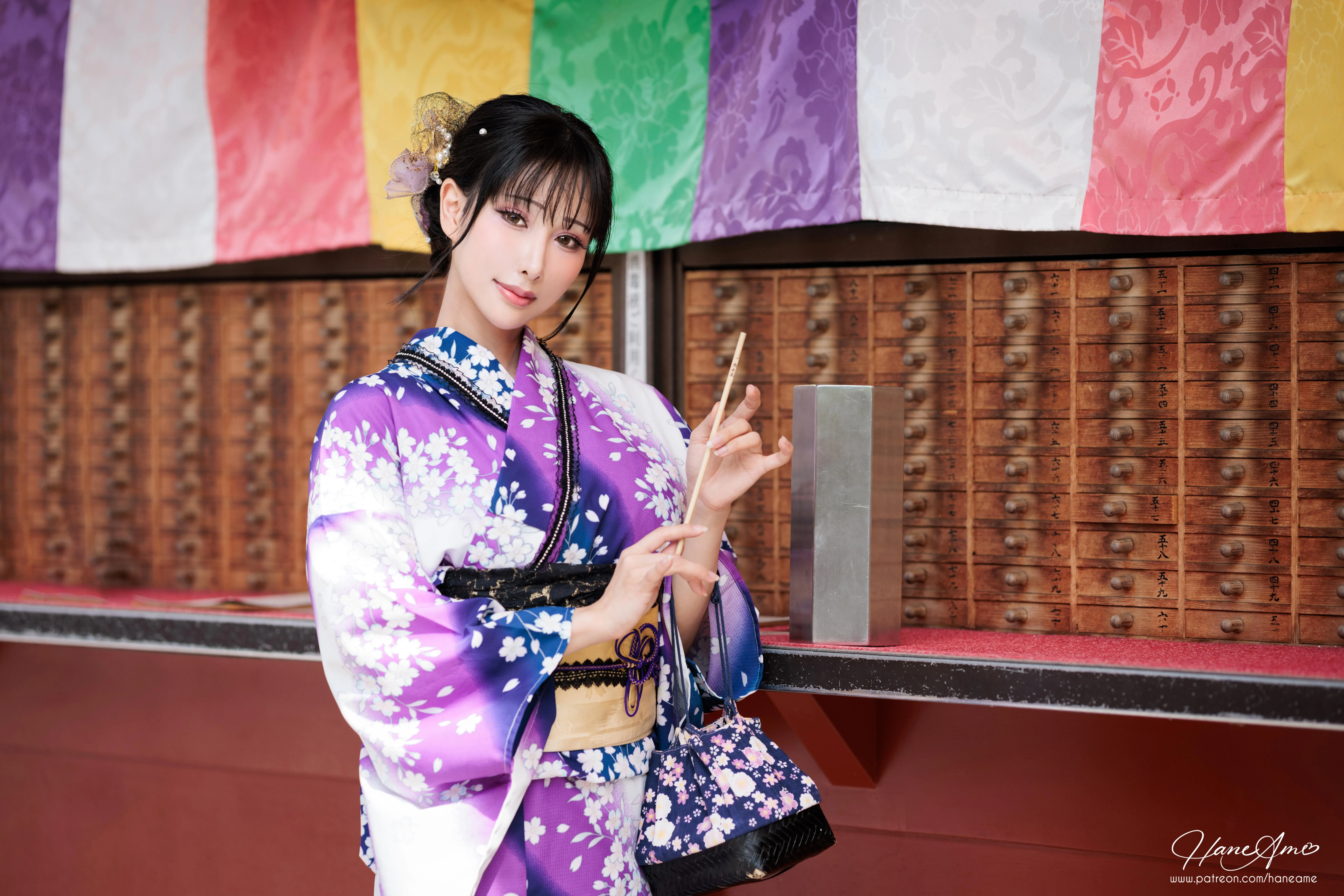 雨波_HaneAme 紫罗兰 – 夏日浴衣 [110P]插图7