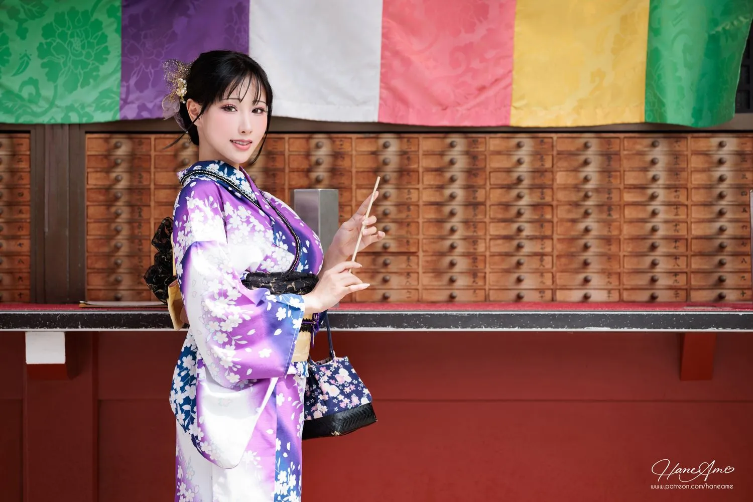 雨波_HaneAme 紫罗兰 – 夏日浴衣 [110P]插图8