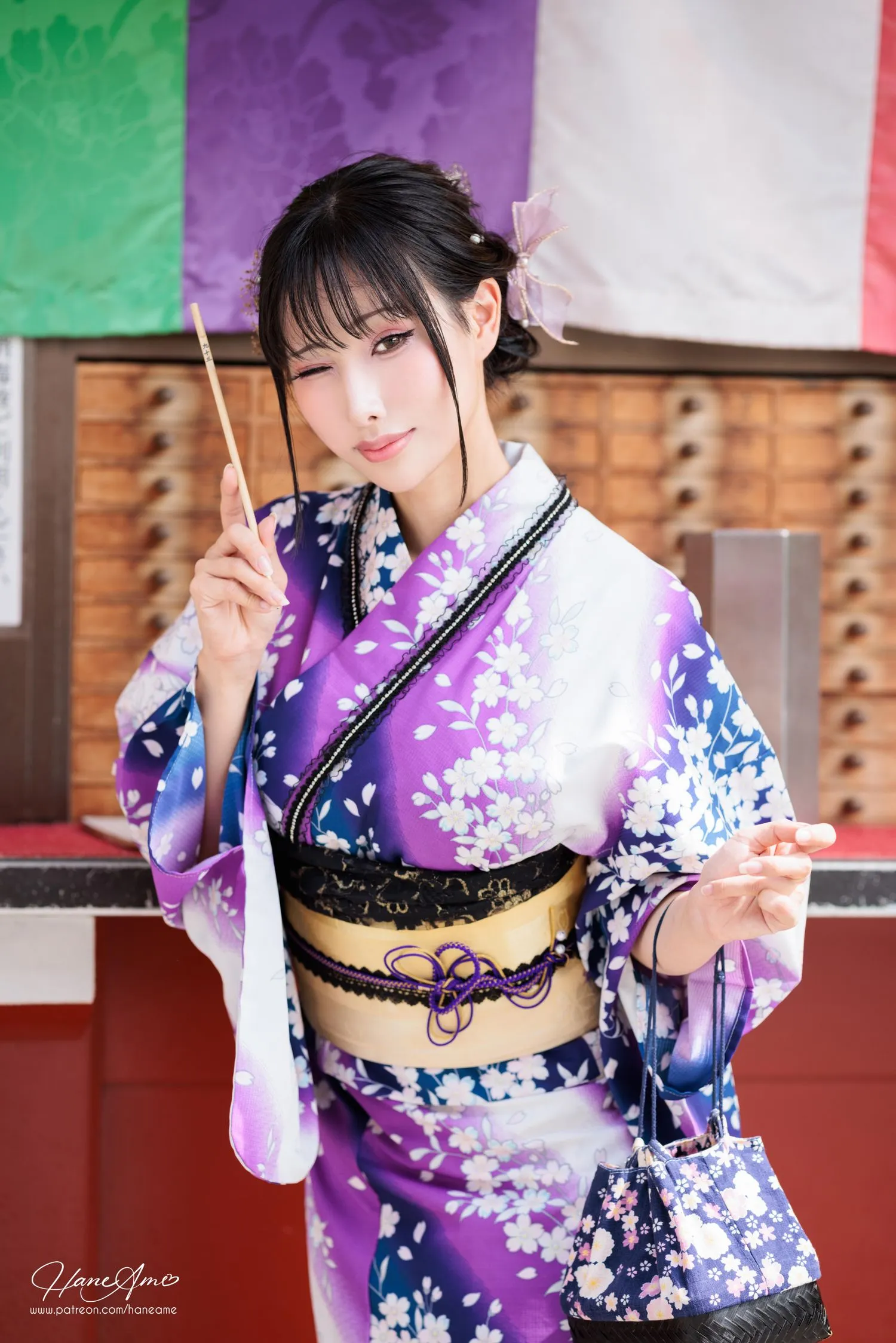 雨波_HaneAme 紫罗兰 – 夏日浴衣 [110P]插图
