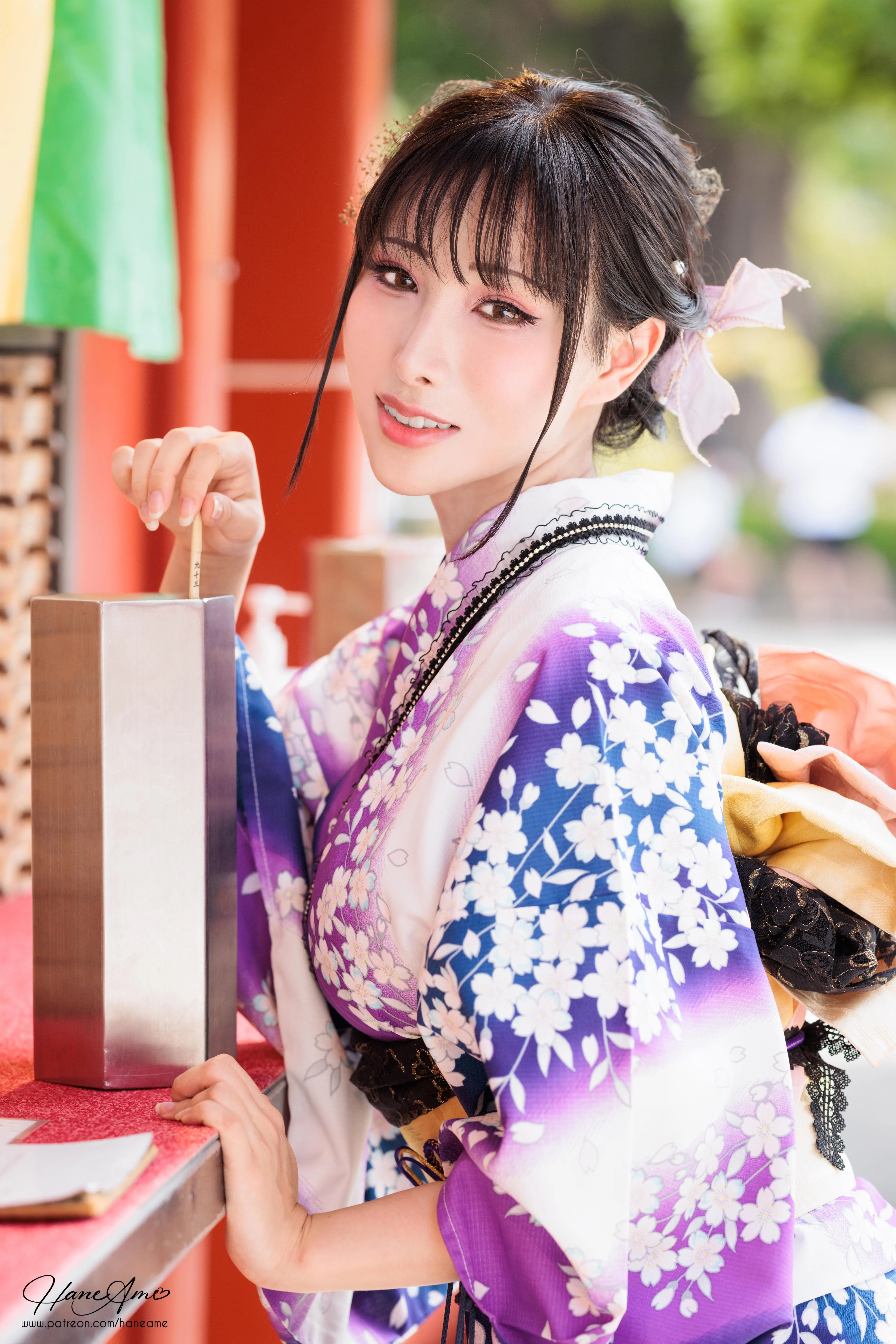 雨波_HaneAme 紫罗兰 – 夏日浴衣 [110P]插图4