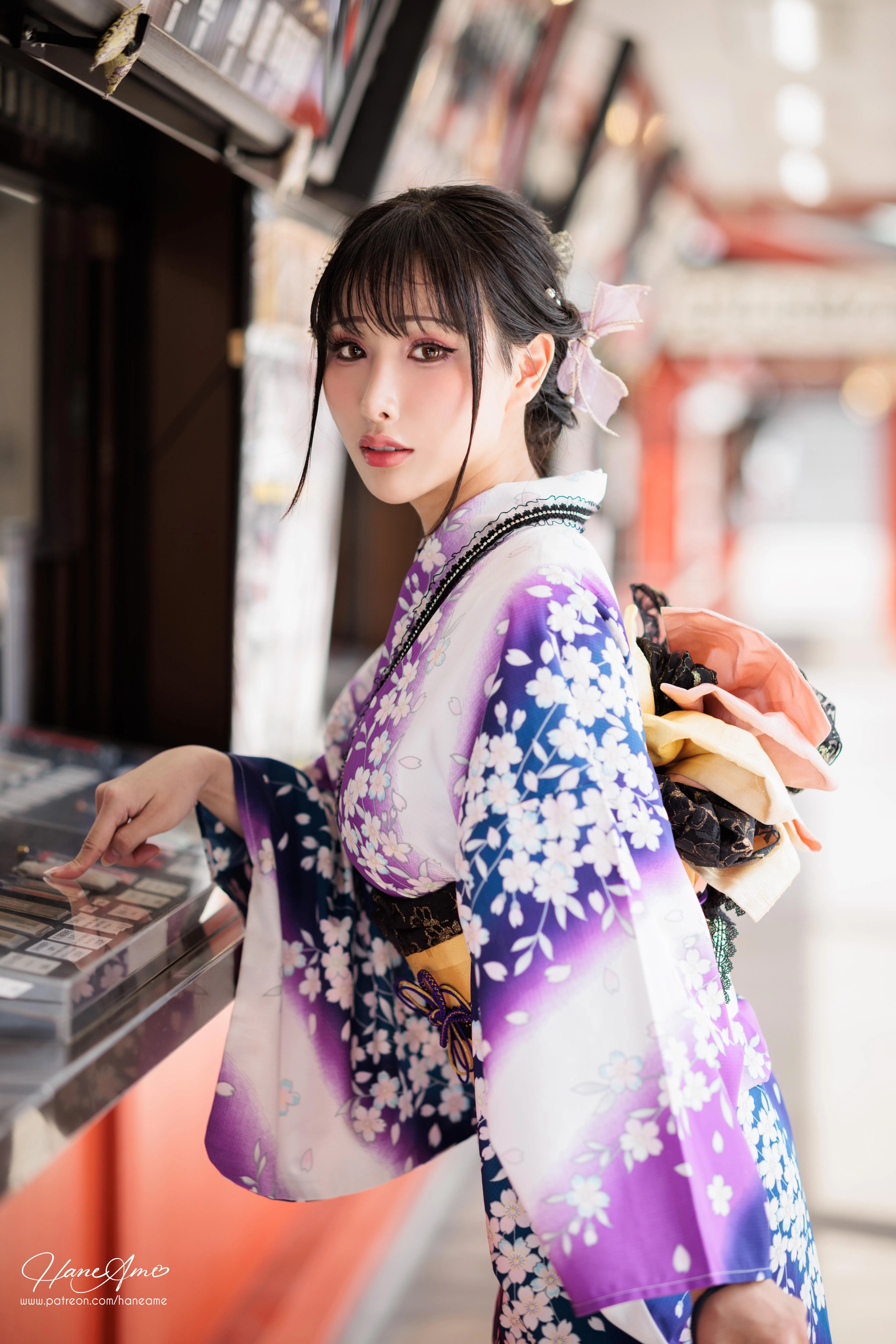 雨波_HaneAme 紫罗兰 – 夏日浴衣 [110P]插图7