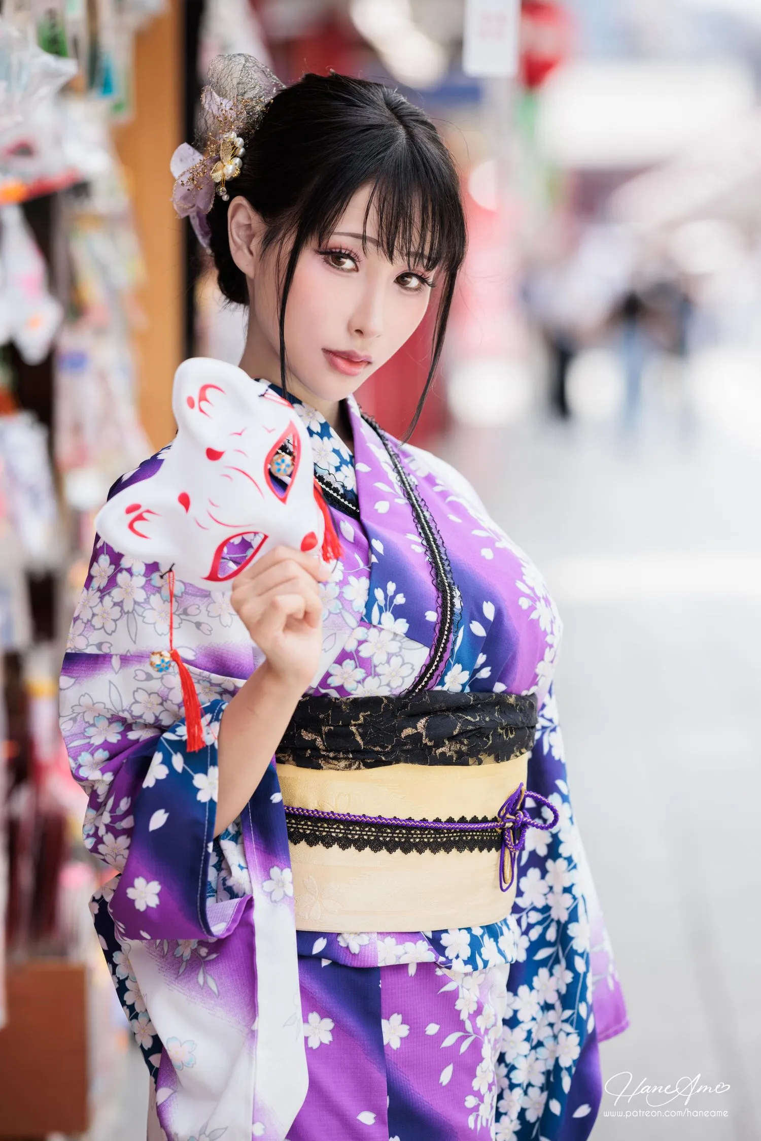 雨波_HaneAme 紫罗兰 – 夏日浴衣 [110P]插图5
