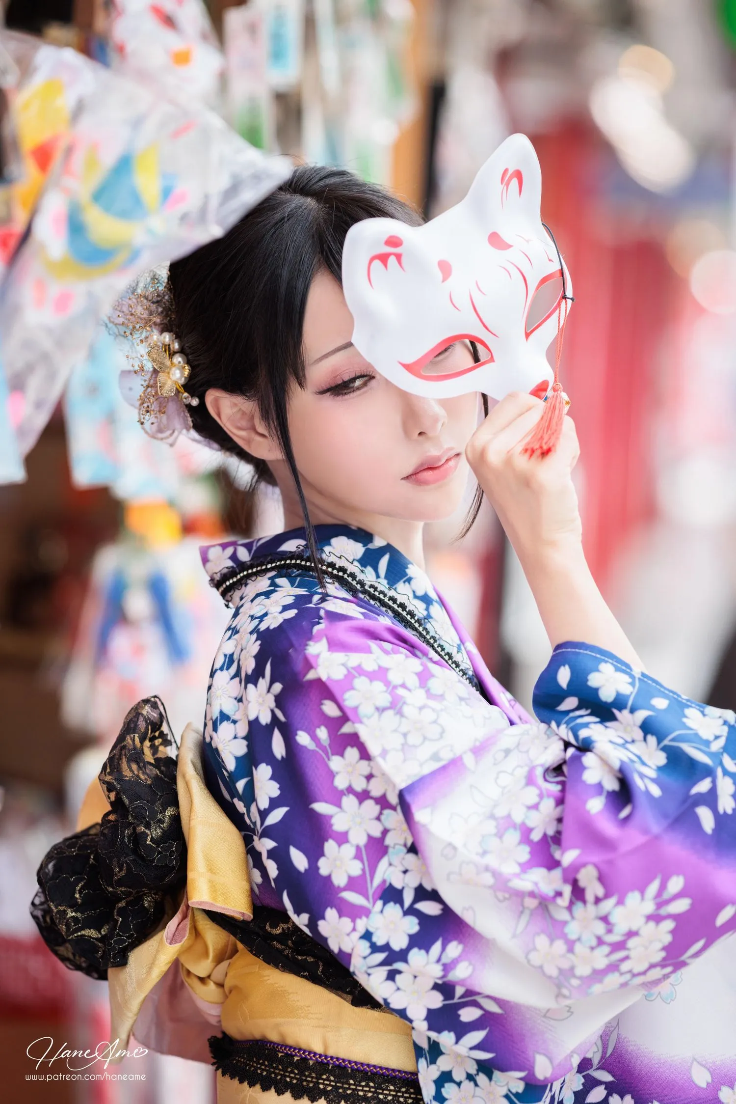 雨波_HaneAme 紫罗兰 – 夏日浴衣 [110P]插图7
