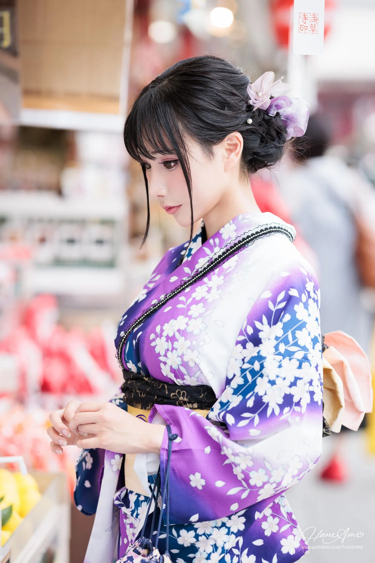 雨波_HaneAme 紫罗兰 – 夏日浴衣 [110P]插图9