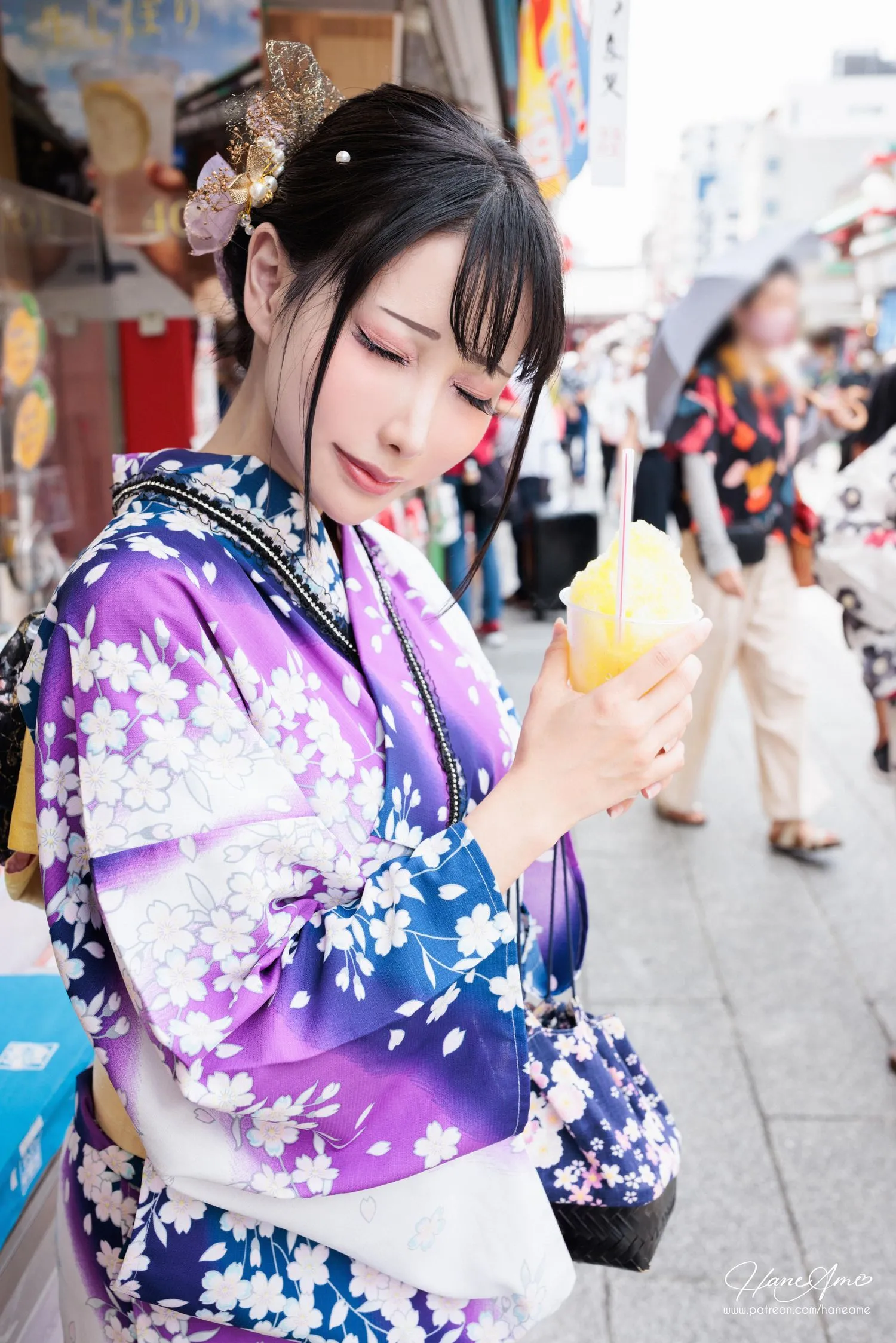 雨波_HaneAme 紫罗兰 – 夏日浴衣 [110P]插图3