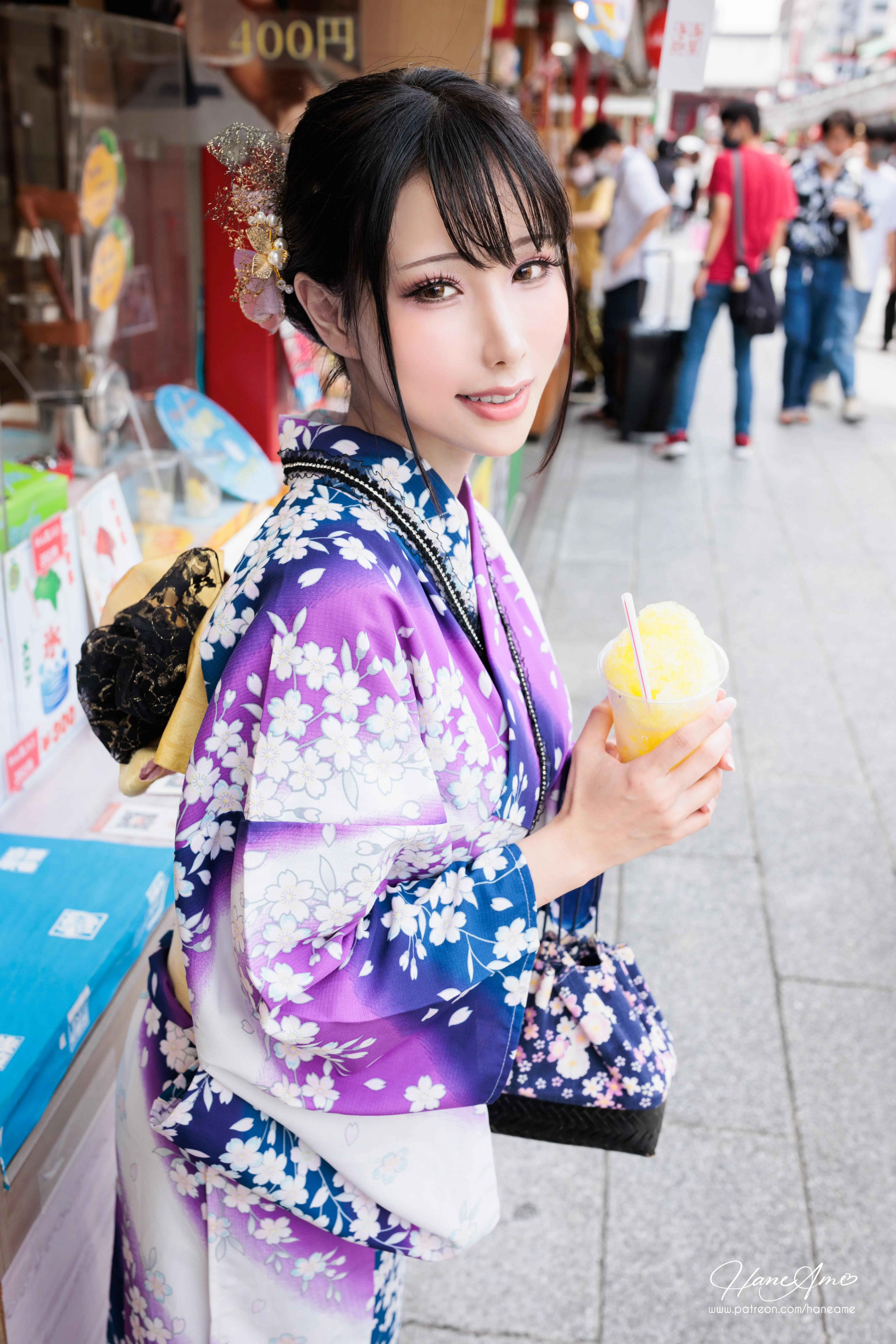 雨波_HaneAme 紫罗兰 – 夏日浴衣 [110P]插图4