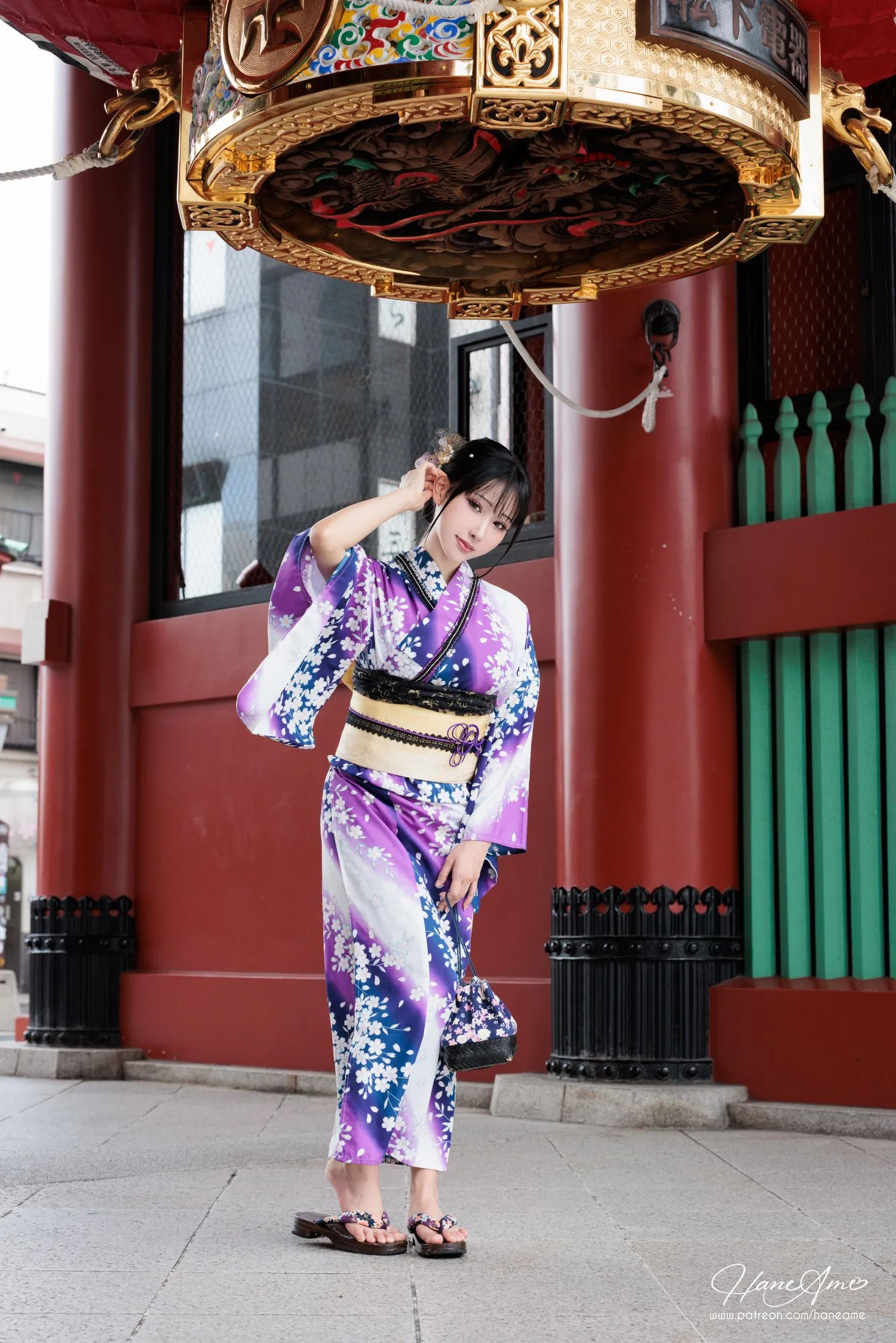 雨波_HaneAme 紫罗兰 – 夏日浴衣 [110P]插图3