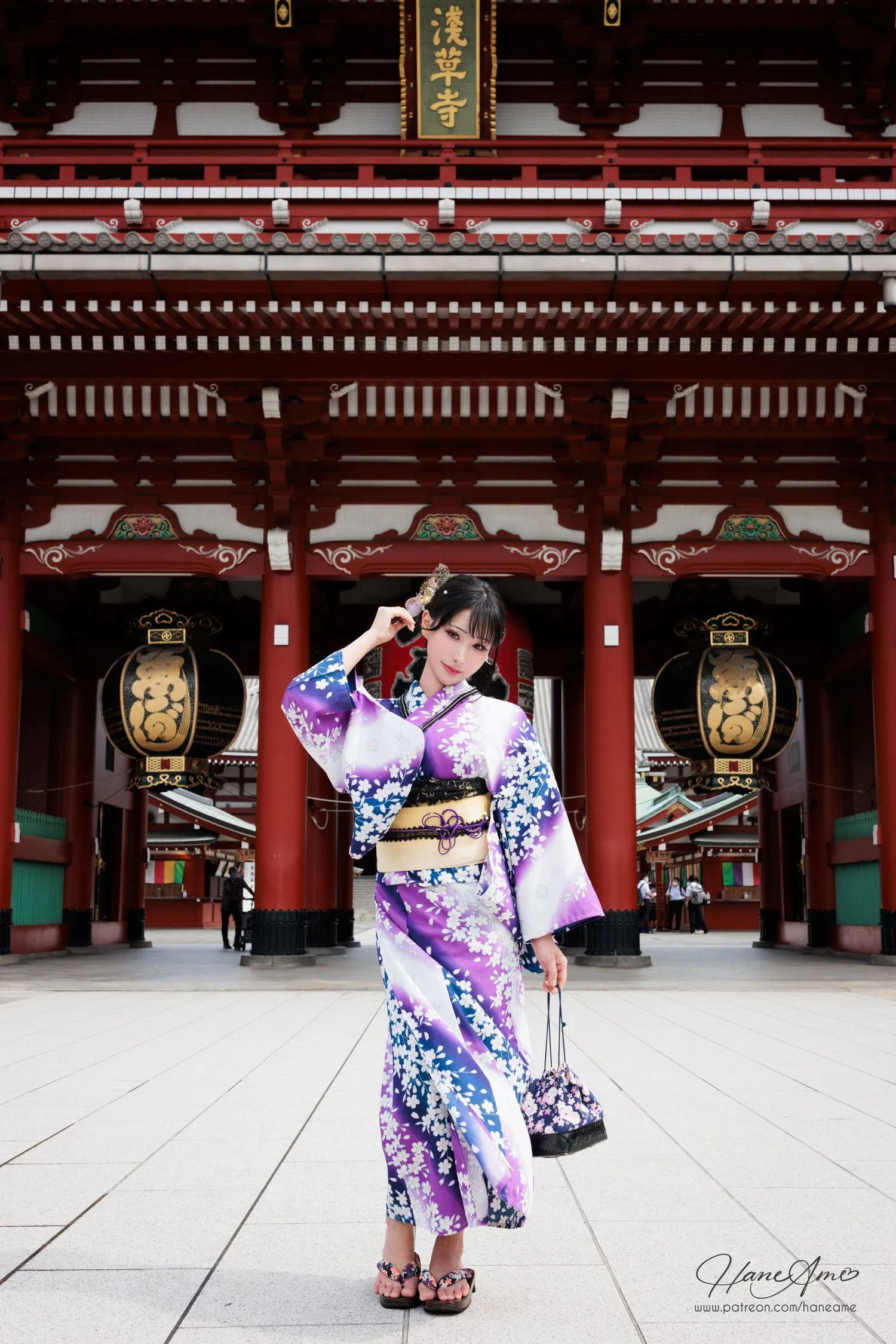 雨波_HaneAme 紫罗兰 – 夏日浴衣 [110P]插图6