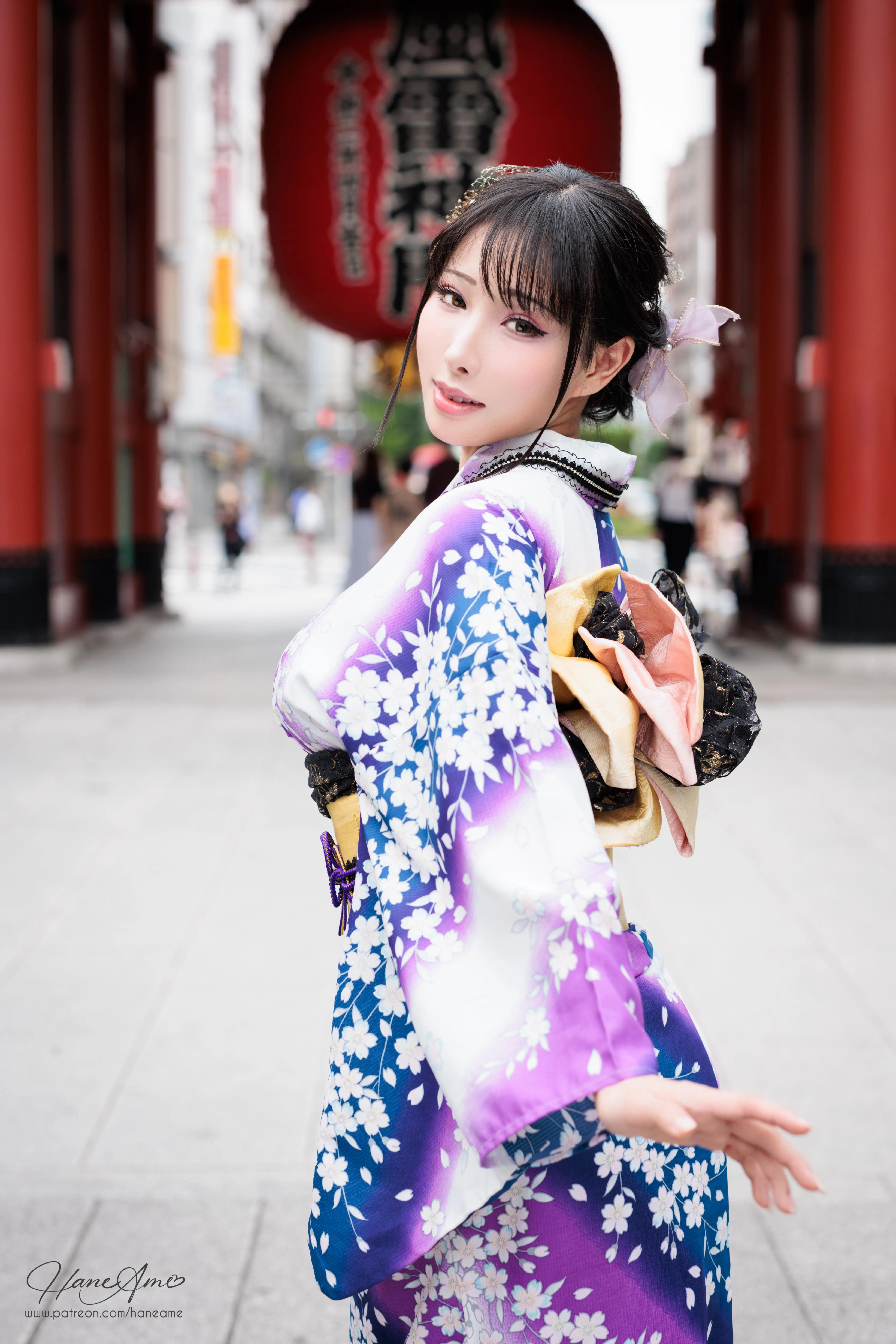 雨波_HaneAme 紫罗兰 – 夏日浴衣 [110P]插图9