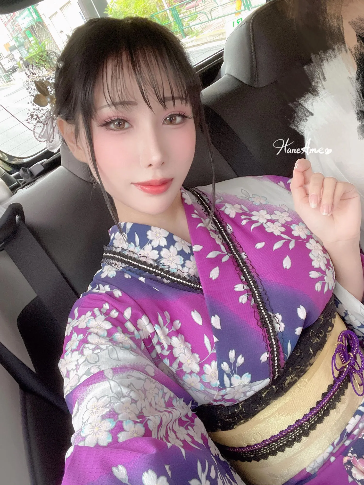 雨波_HaneAme 紫罗兰 – 夏日浴衣 [110P]插图6