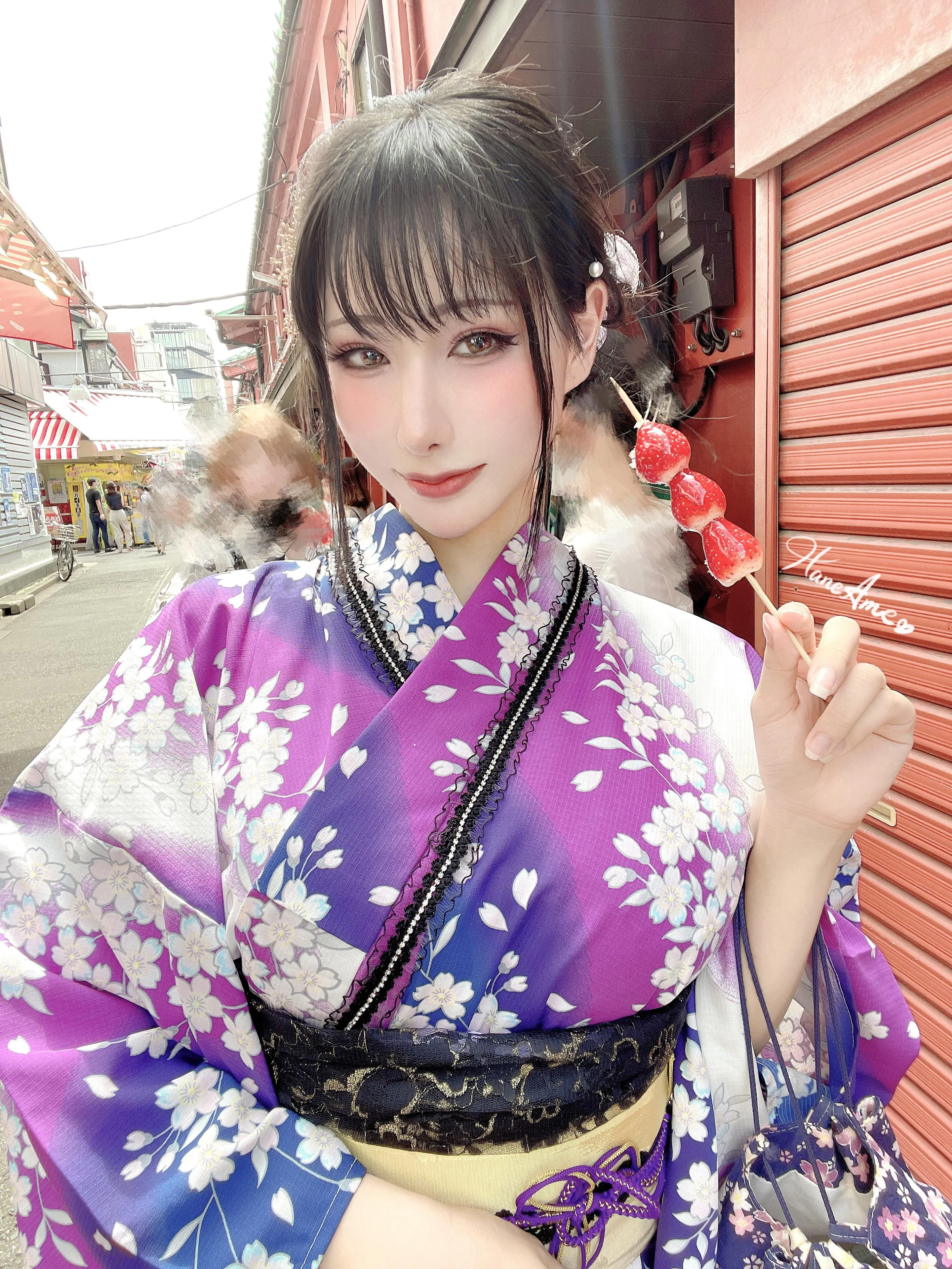 雨波_HaneAme 紫罗兰 – 夏日浴衣 [110P]插图1