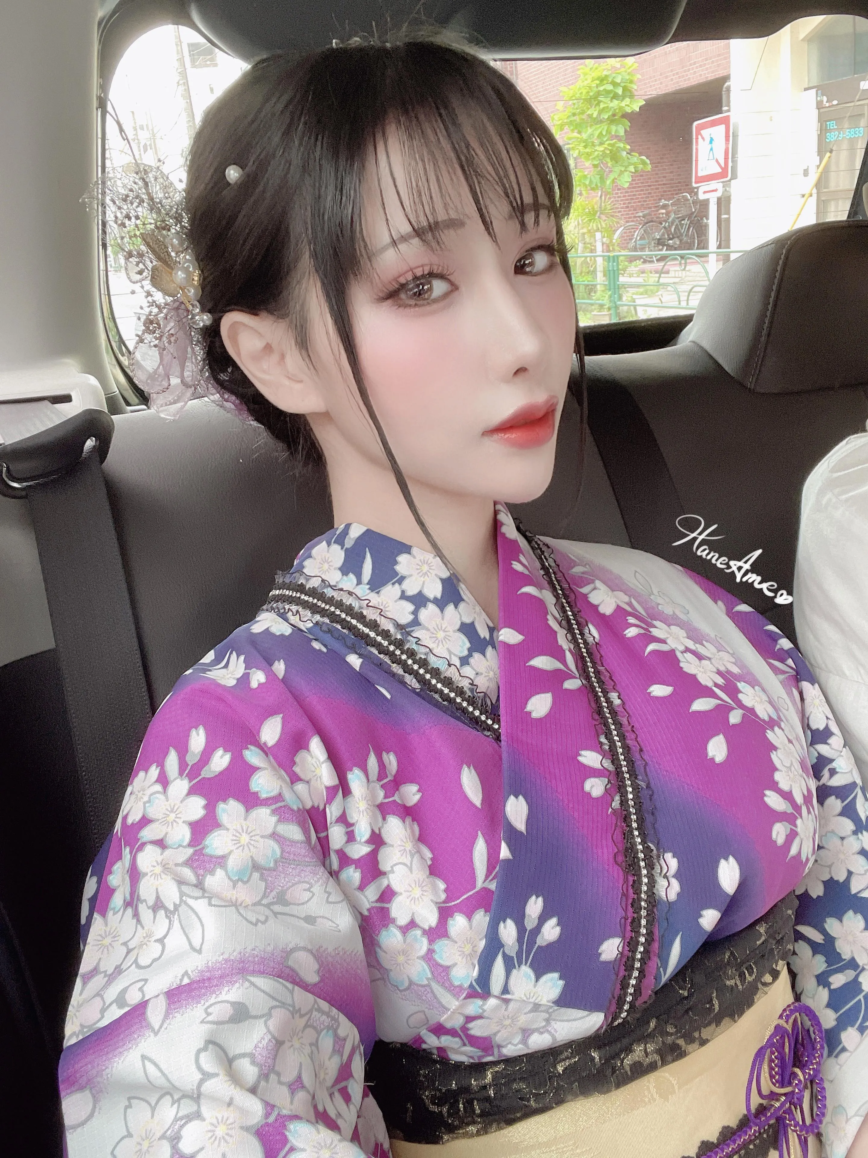 雨波_HaneAme 紫罗兰 – 夏日浴衣 [110P]插图4