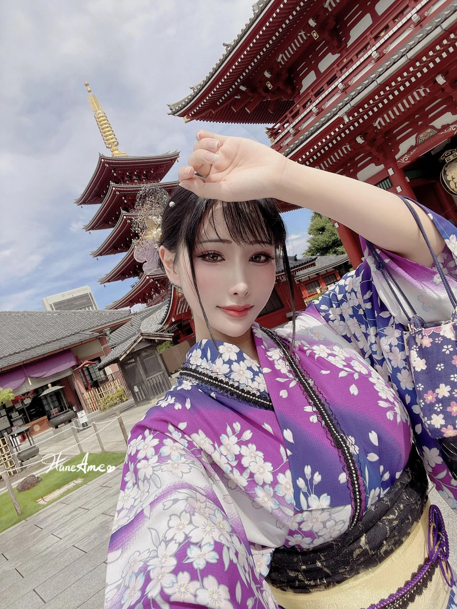 雨波_HaneAme 紫罗兰 – 夏日浴衣 [110P]插图8