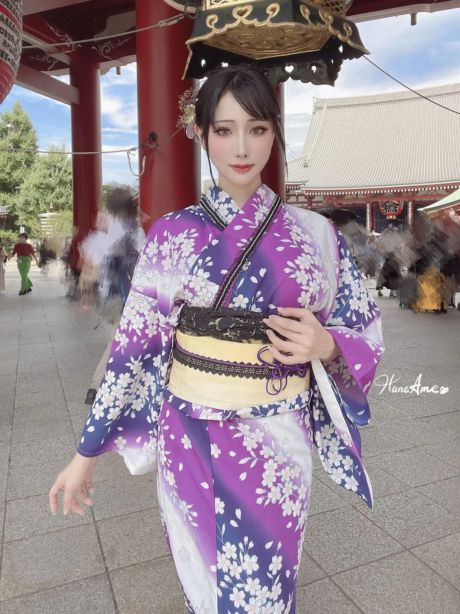 雨波_HaneAme 紫罗兰 – 夏日浴衣 [110P]插图