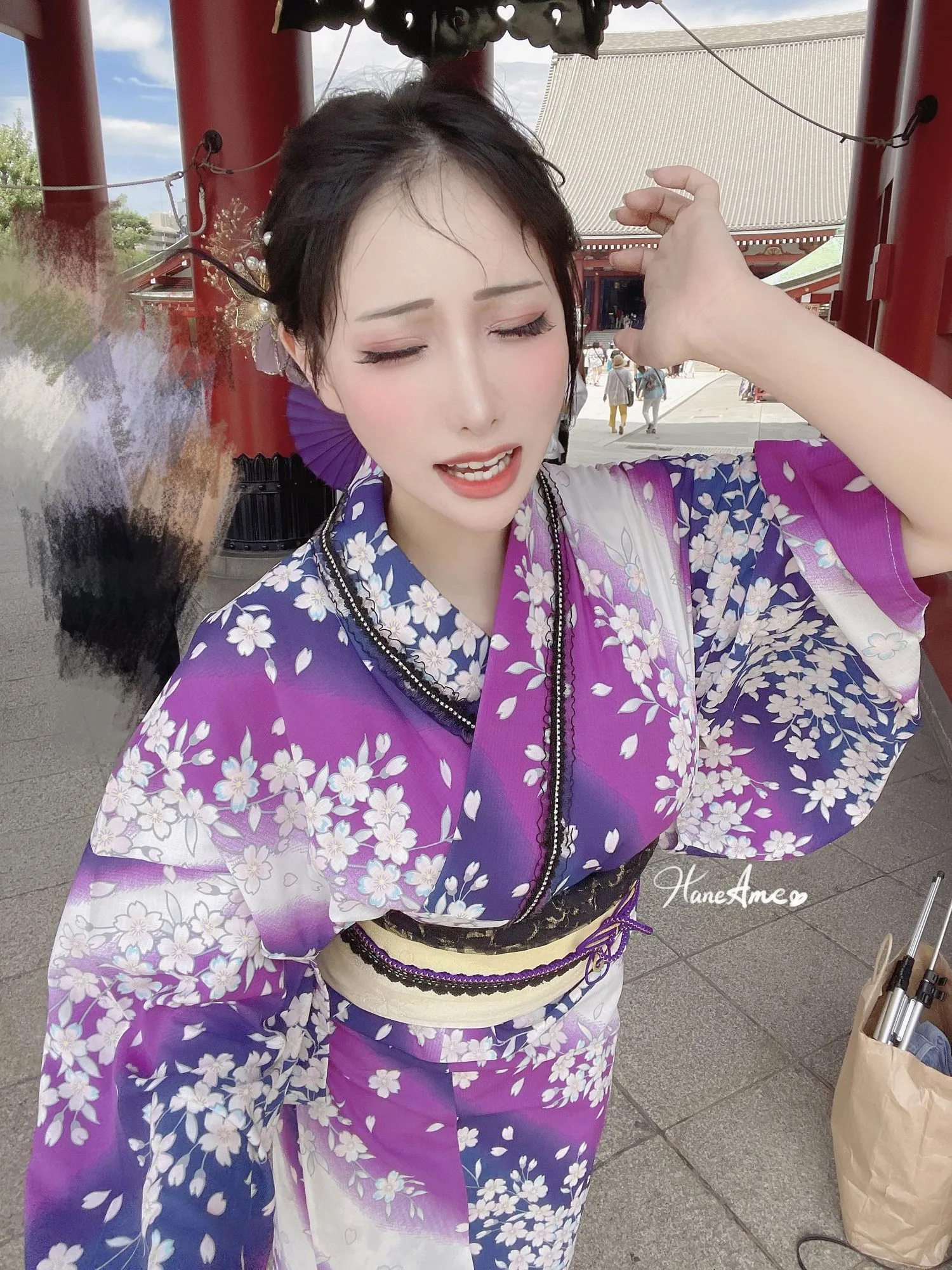 雨波_HaneAme 紫罗兰 – 夏日浴衣 [110P]插图1