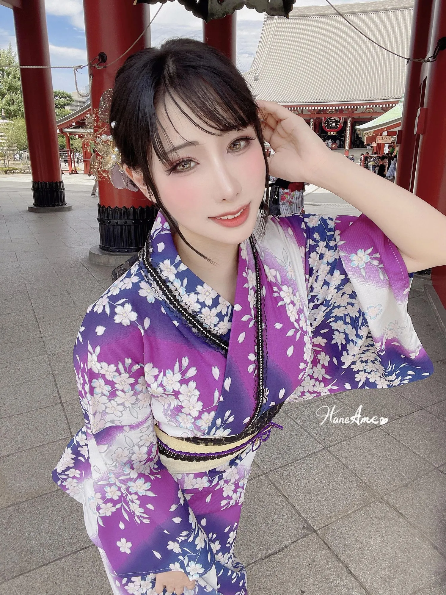雨波_HaneAme 紫罗兰 – 夏日浴衣 [110P]插图2