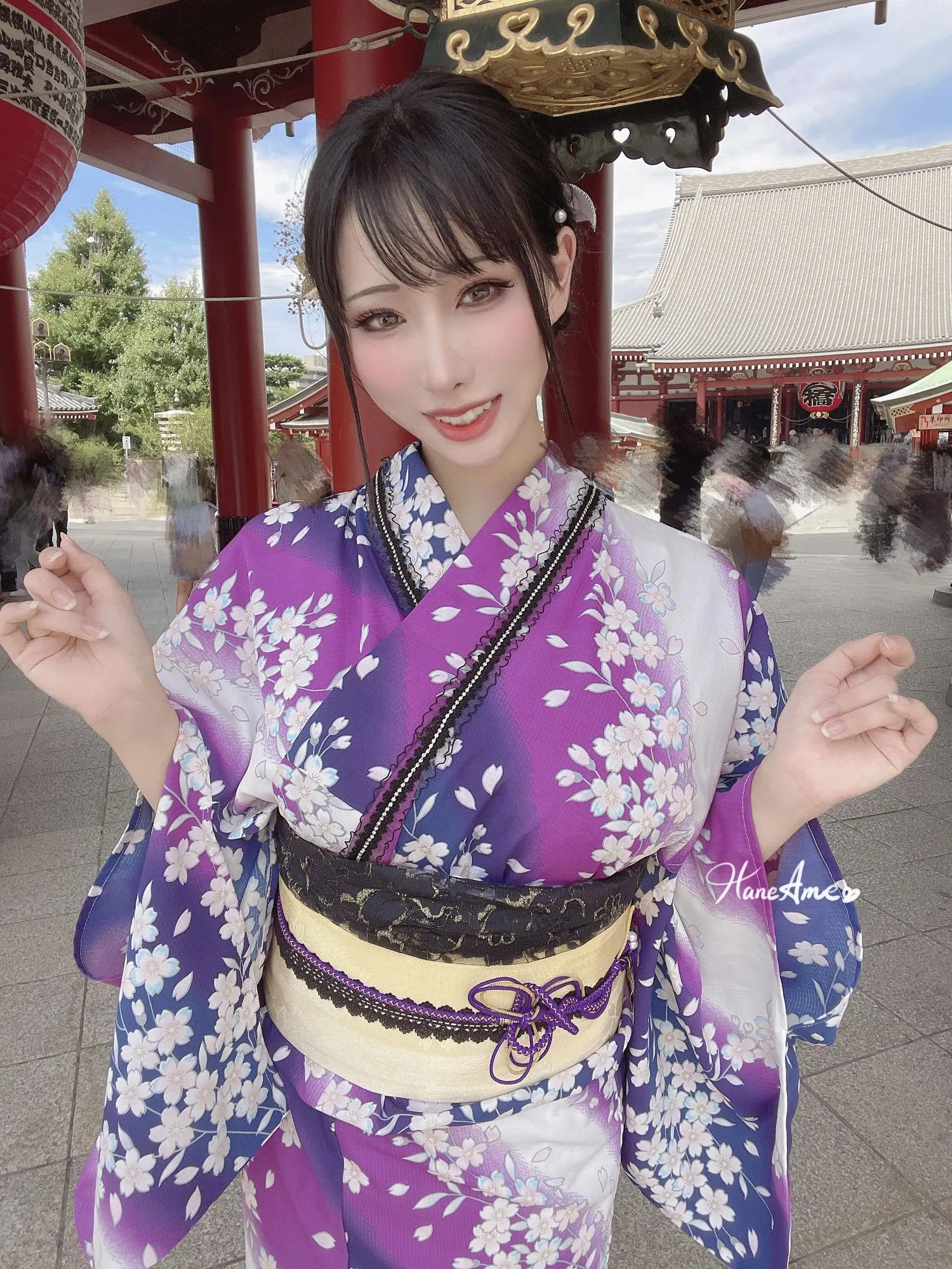 雨波_HaneAme 紫罗兰 – 夏日浴衣 [110P]插图3