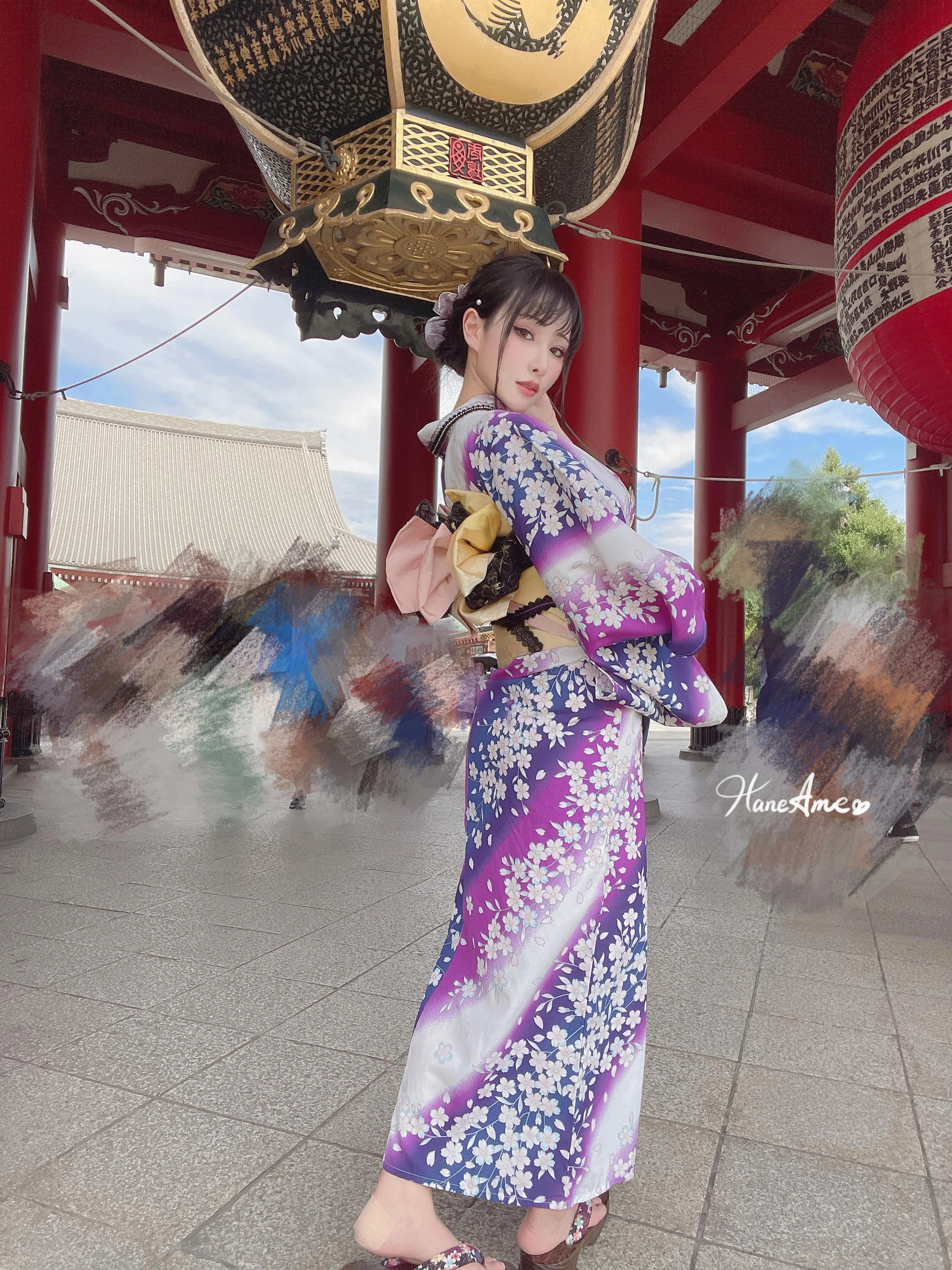 雨波_HaneAme 紫罗兰 – 夏日浴衣 [110P]插图4