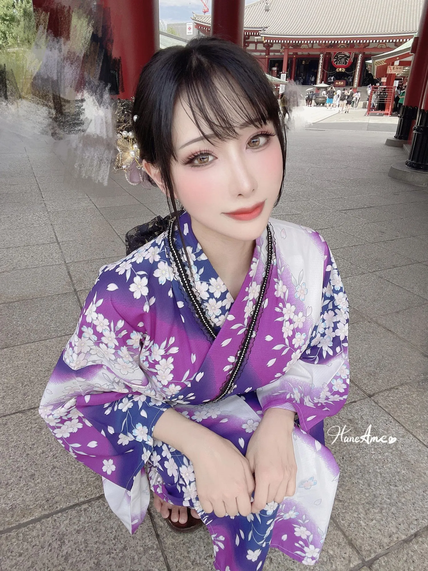 雨波_HaneAme 紫罗兰 – 夏日浴衣 [110P]插图5