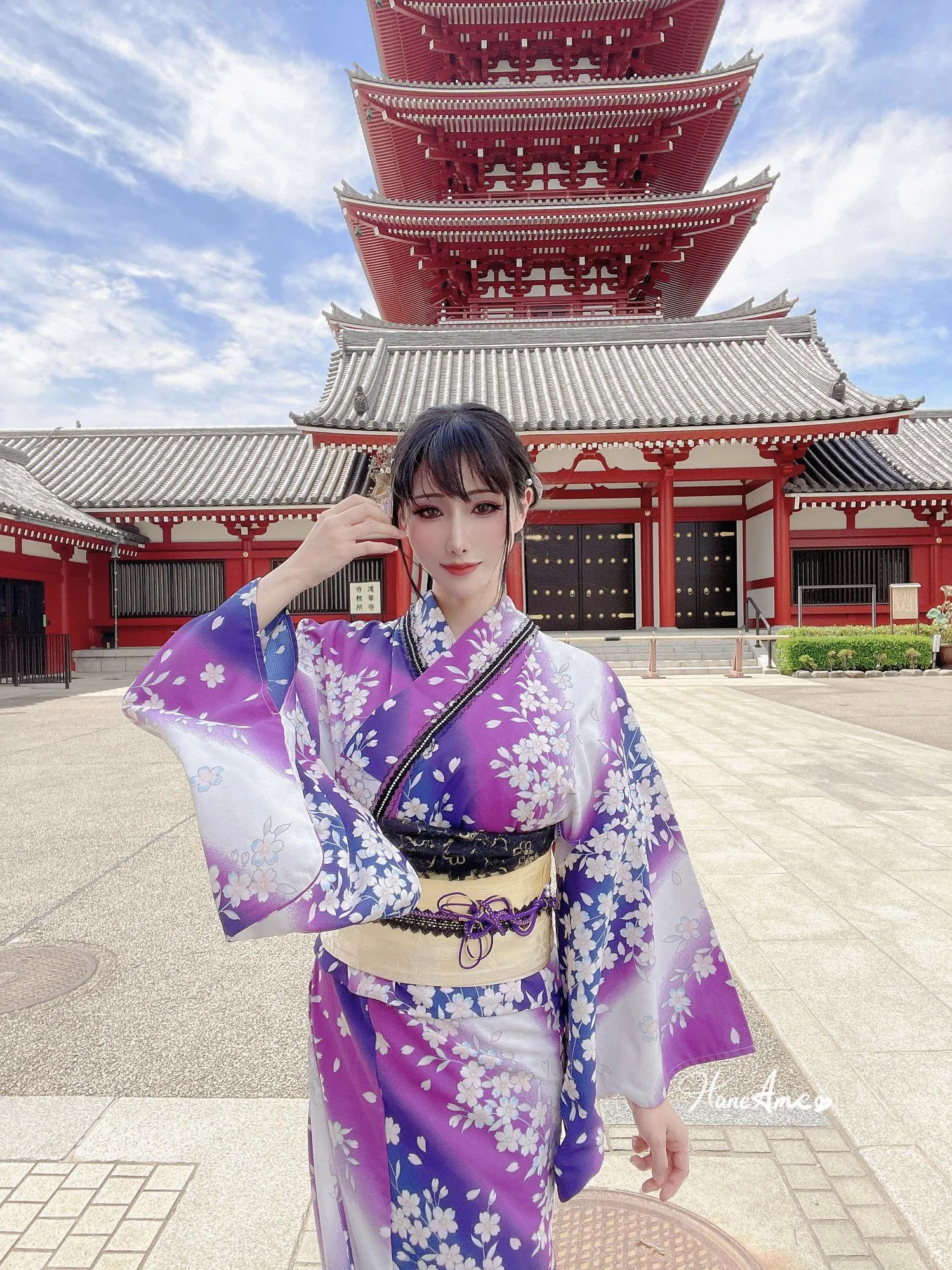 雨波_HaneAme 紫罗兰 – 夏日浴衣 [110P]插图6