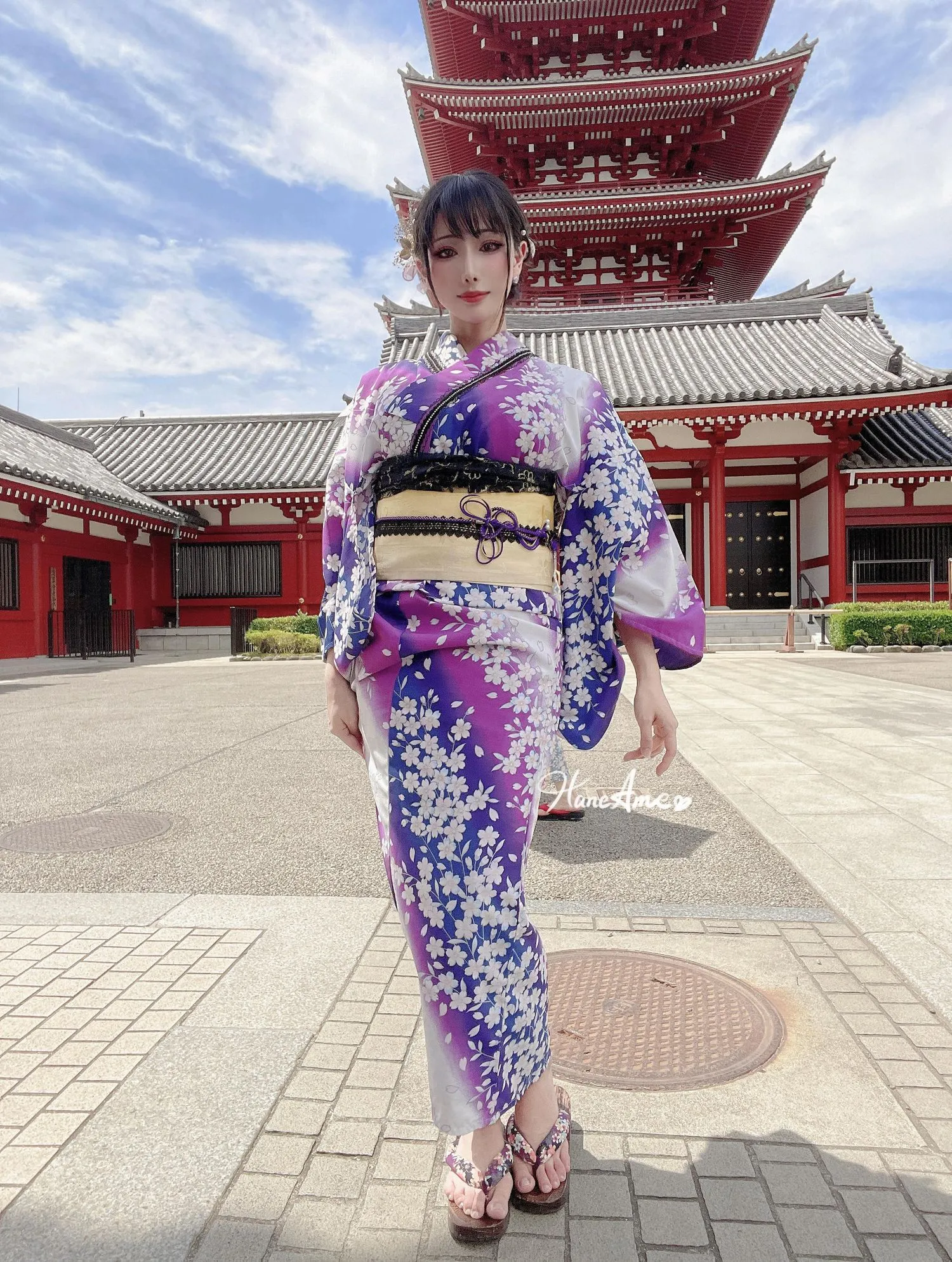 雨波_HaneAme 紫罗兰 – 夏日浴衣 [110P]插图8