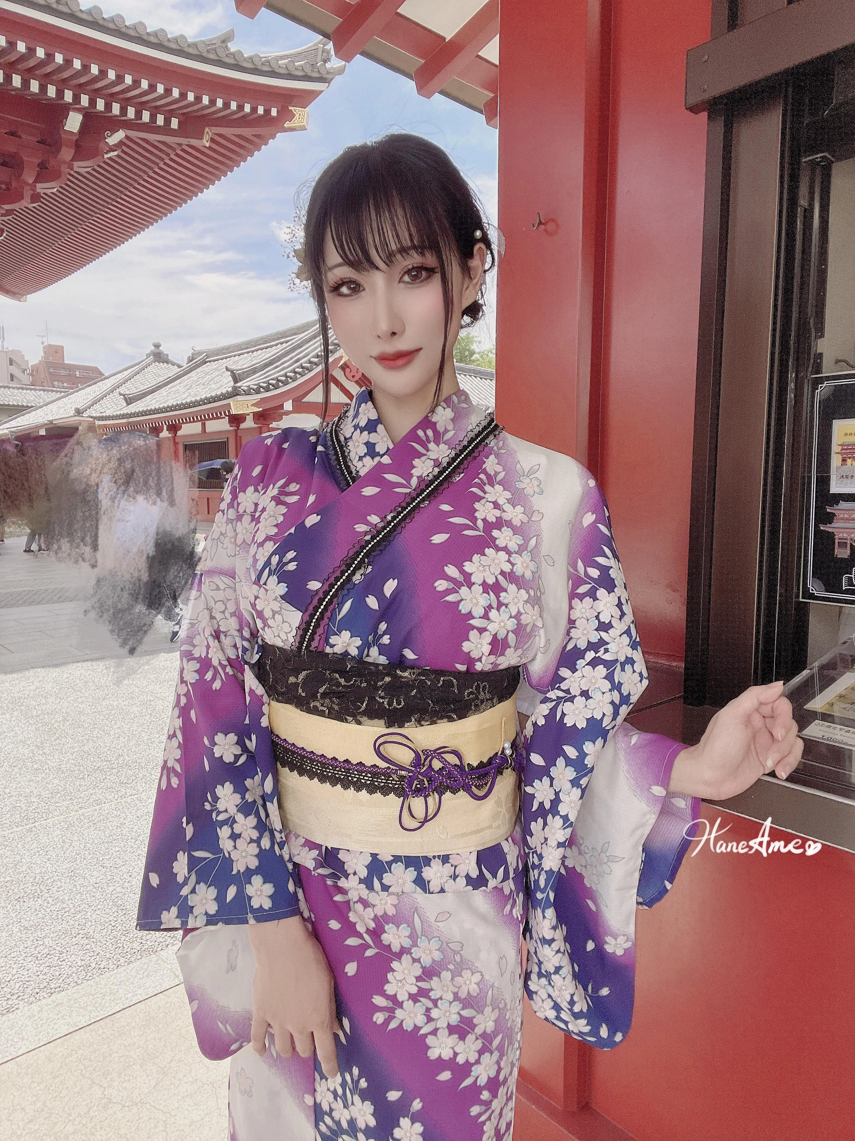雨波_HaneAme 紫罗兰 – 夏日浴衣 [110P]插图9