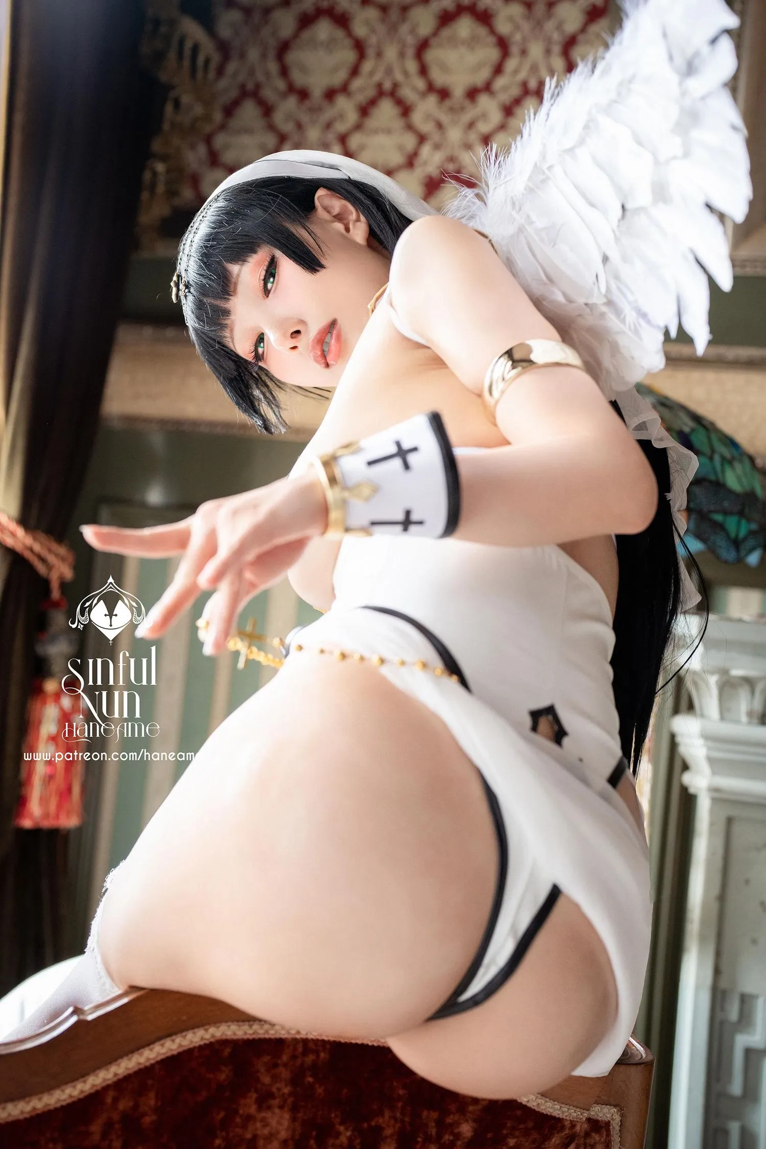 雨波_HaneAme 罪恶修女 – 写真本-1.Angel [35P]插图2