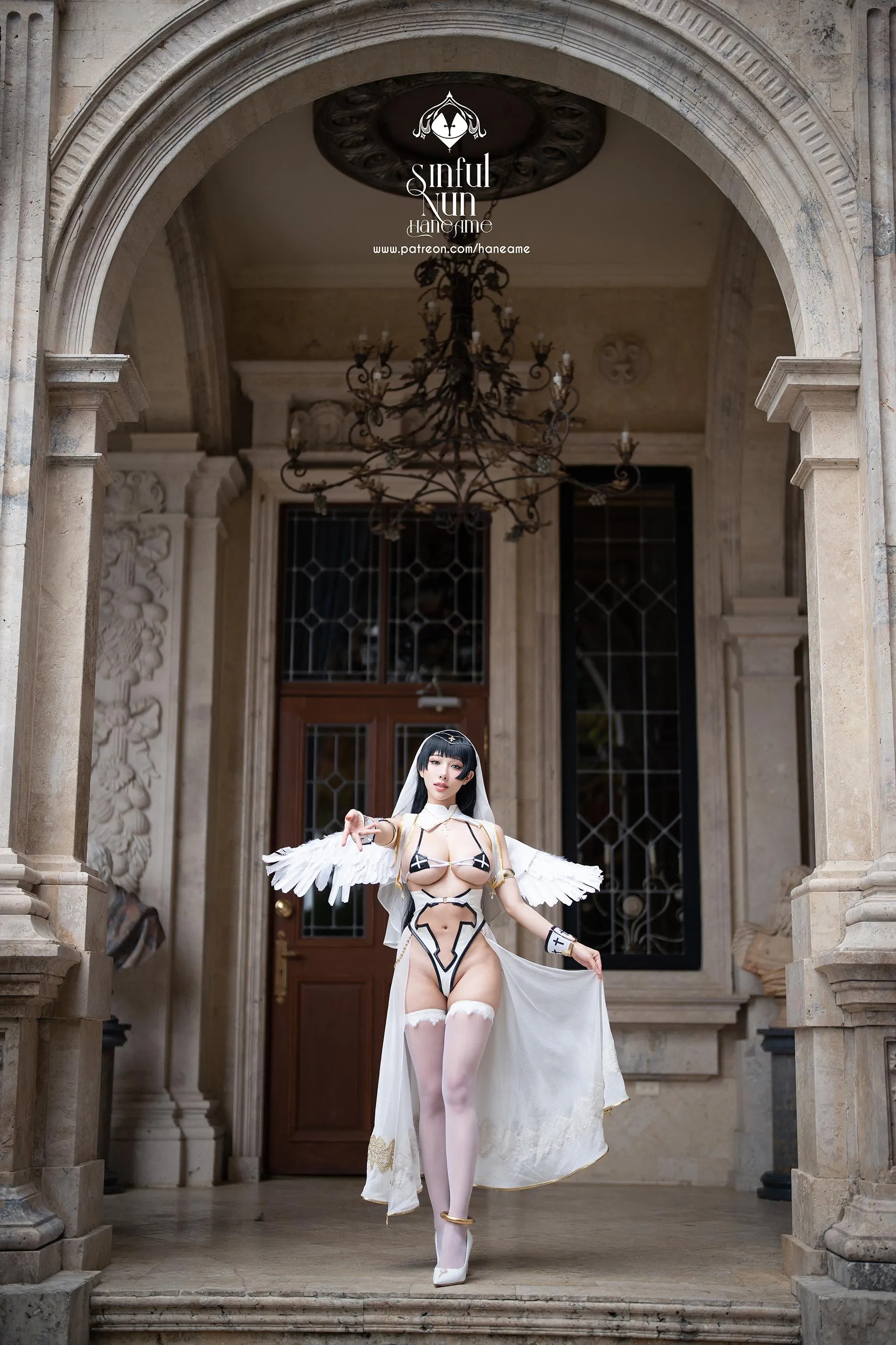 雨波_HaneAme 罪恶修女 – 写真本-1.Angel [35P]插图4