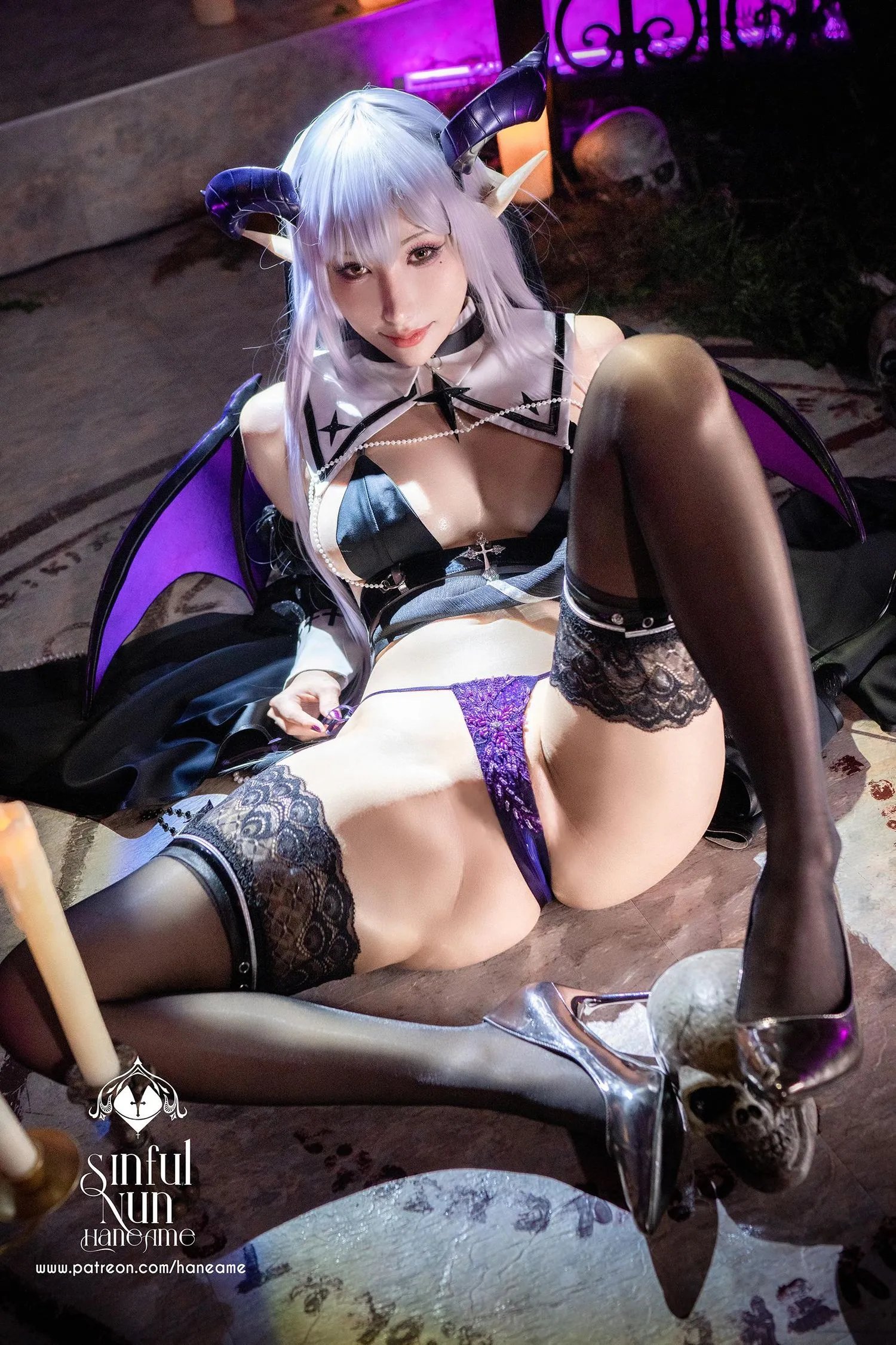 雨波_HaneAme 罪恶修女 – 写真本-2.Devil [32P]插图5