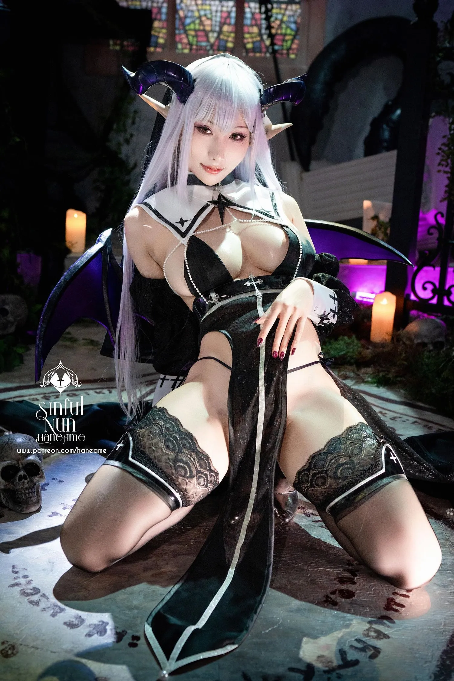 雨波_HaneAme 罪恶修女 – 写真本-2.Devil [32P]插图4