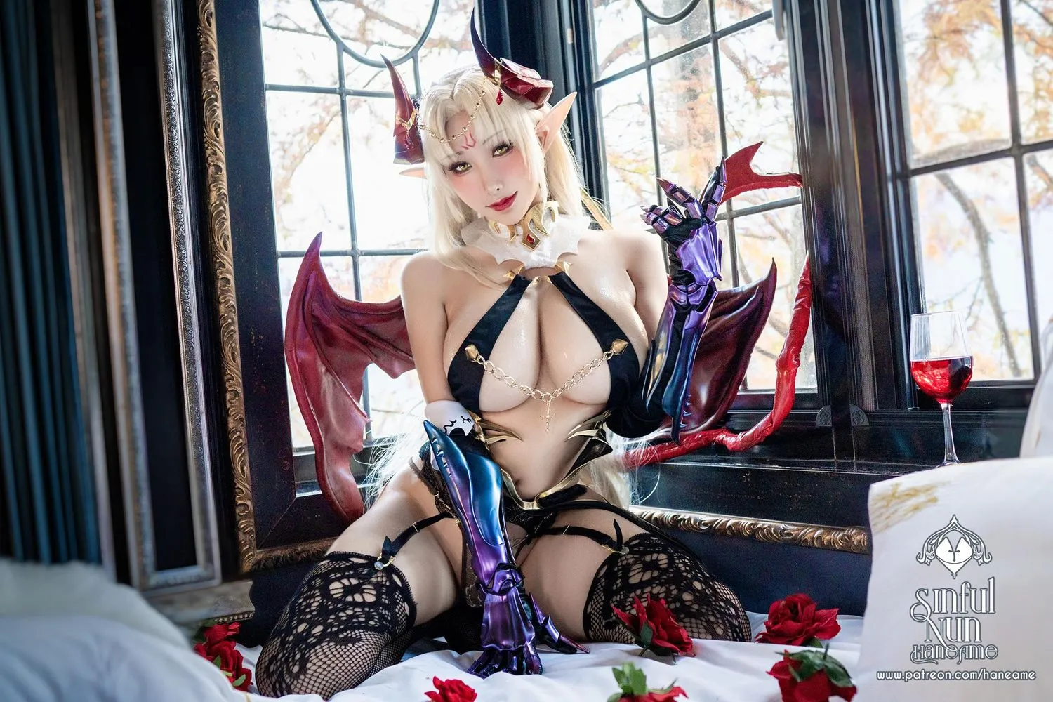 雨波_HaneAme 罪恶修女 – 写真本-4.RED EVIL [40P]插图6