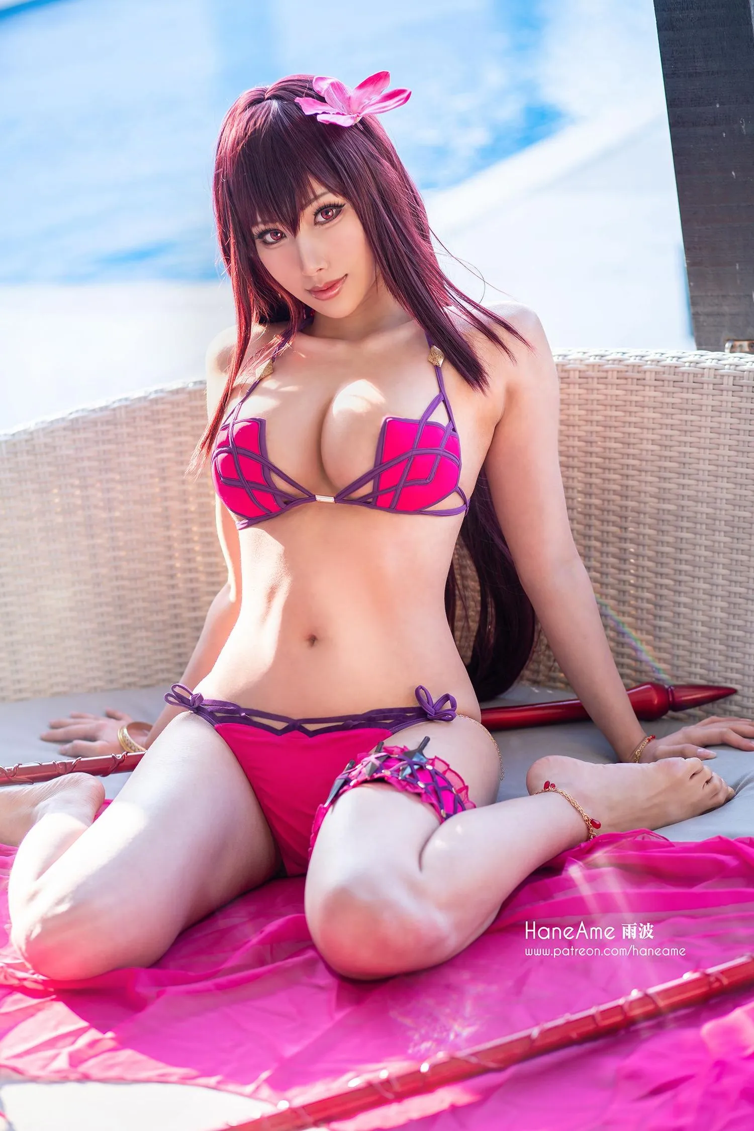 雨波_HaneAme 雨波2020年07月-FGO_Scathach_swimsuit_師匠泳裝 [14P]插图5