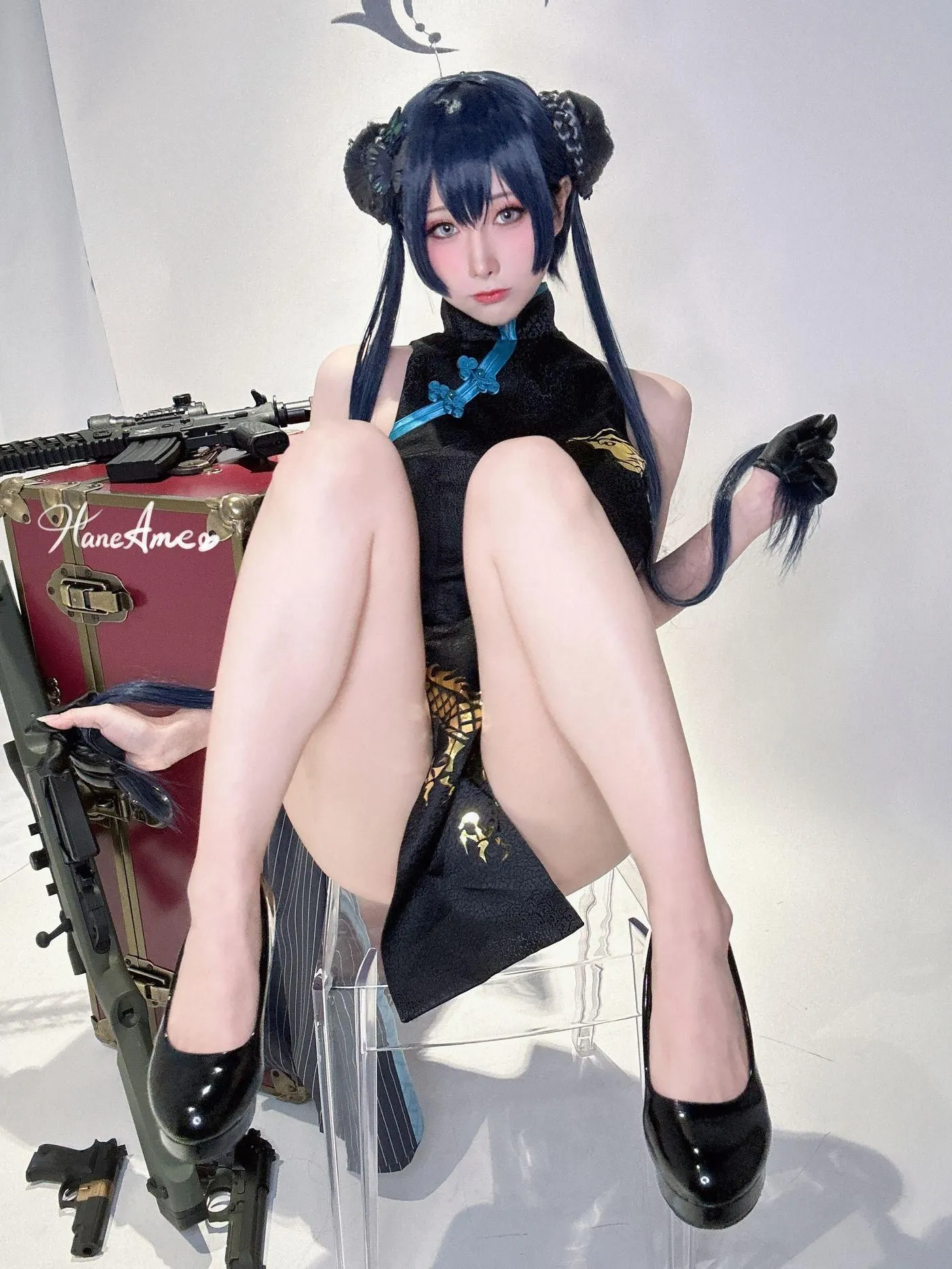 雨波_HaneAme – NO.186 2023年03月新品订阅(4套 视频)-BlueArchive_Kisaki 會長 [43P]插图3