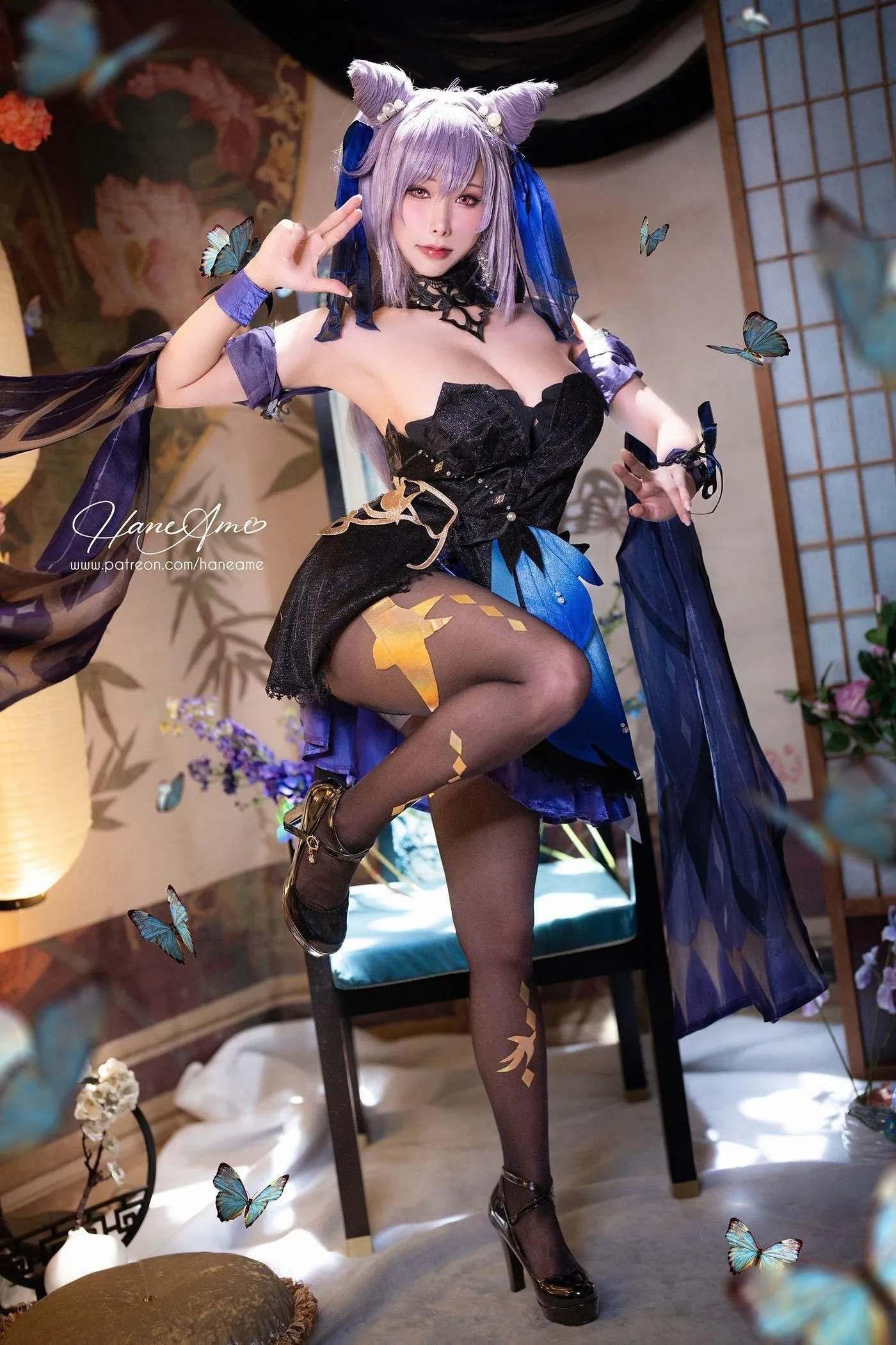 雨波_HaneAme – NO.186 2023年03月新品订阅(4套 视频)-GenshinImpact_刻晴 [38P]插图2