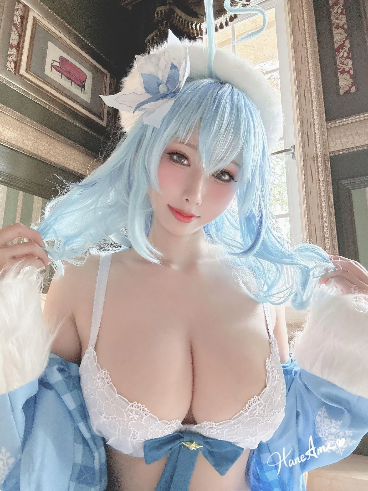 雨波_HaneAme – NO.188 2022年12月订阅(4套 视频)-Hololive Yukihana Lamy [47P]插图4
