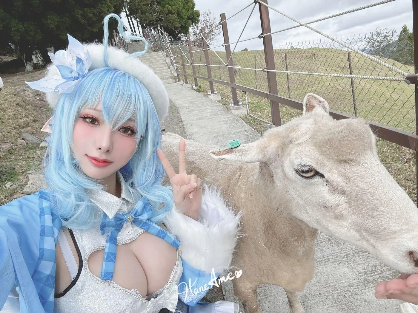 雨波_HaneAme – NO.188 2022年12月订阅(4套 视频)-Hololive Yukihana Lamy [47P]插图2