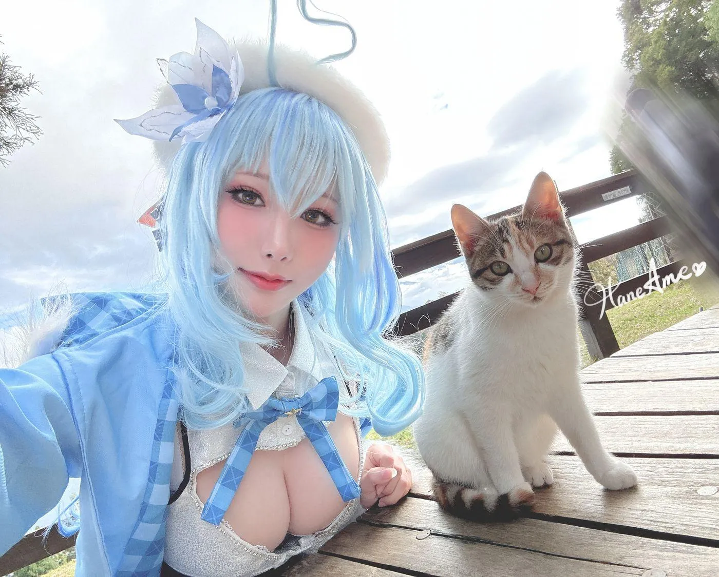 雨波_HaneAme – NO.188 2022年12月订阅(4套 视频)-Hololive Yukihana Lamy [47P]插图3